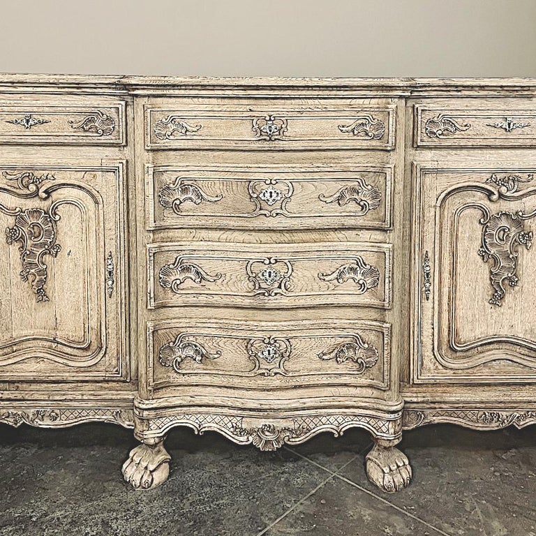 Antique Liegoise Country French Buffet, Linen Press For Sale at 1stDibs