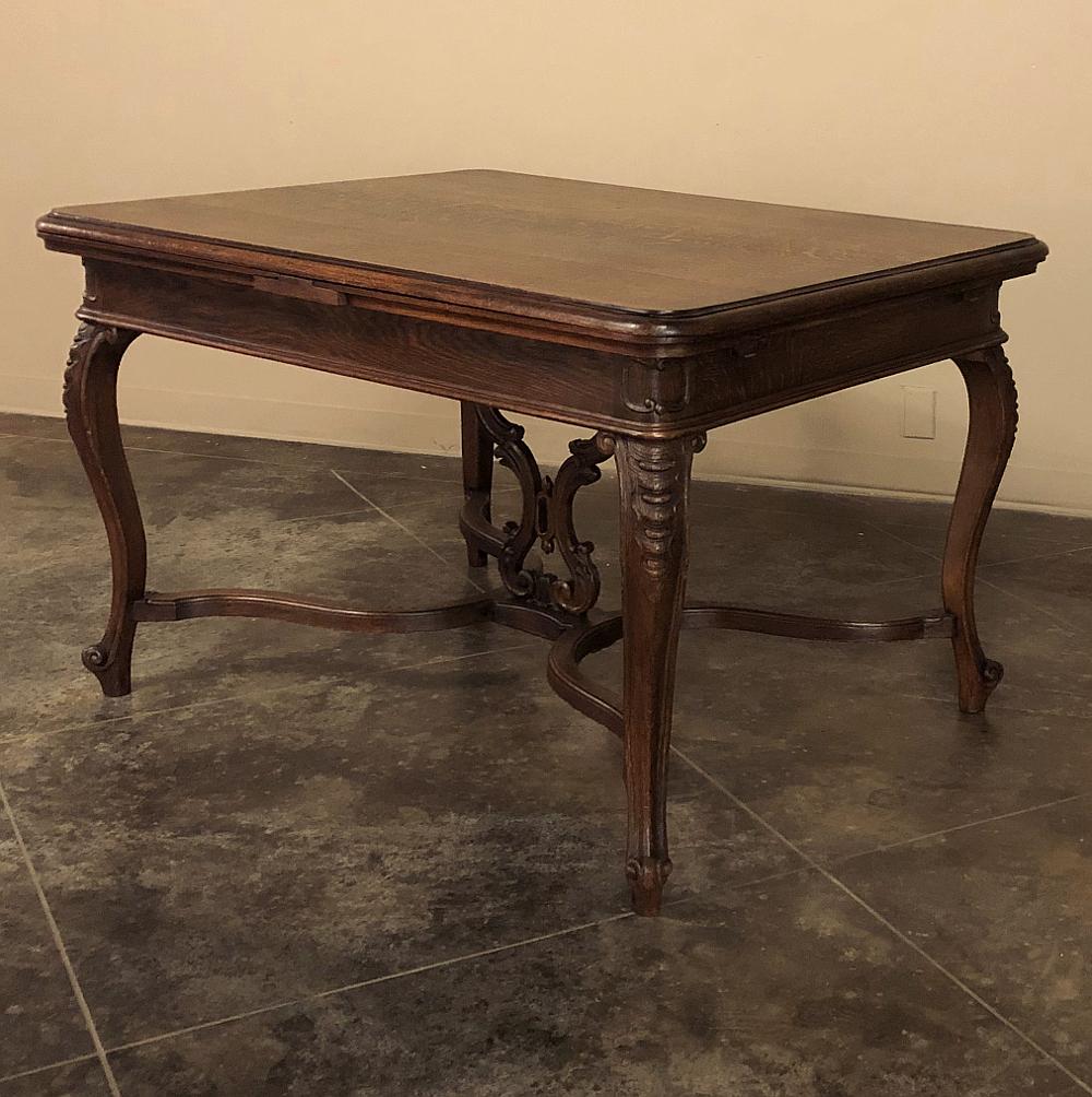 Belgian Antique Liegoise Draw Leaf Dining Table For Sale