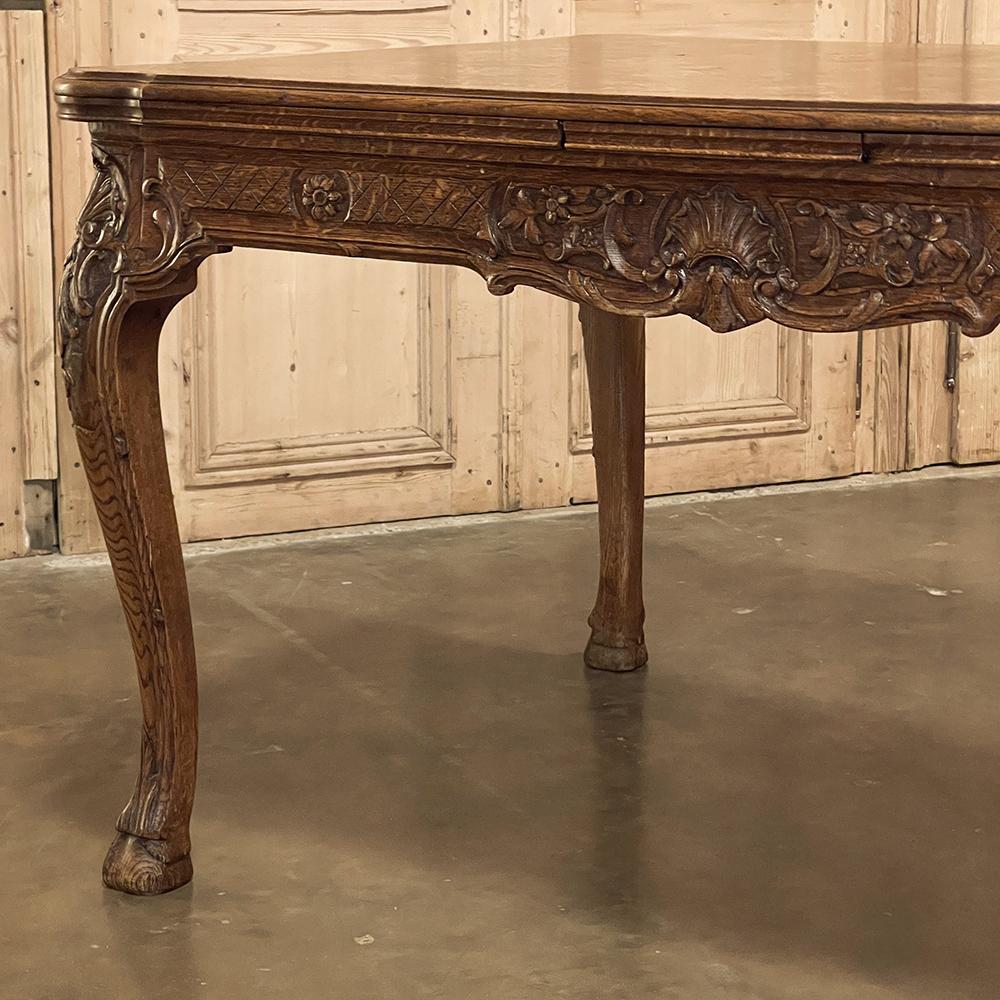 Antique Liegoise Louis XIV Draw Leaf Dining Table For Sale 4
