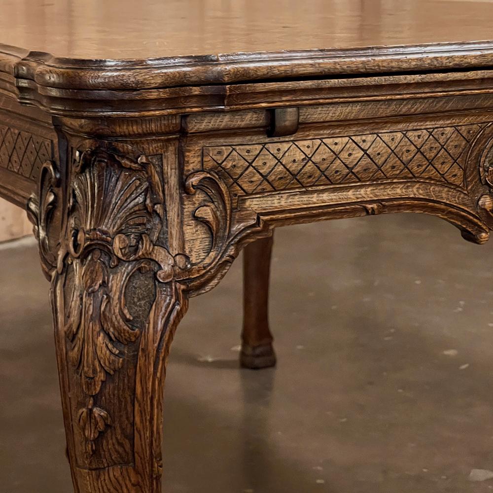 Antique Liegoise Louis XIV Draw Leaf Dining Table For Sale 11