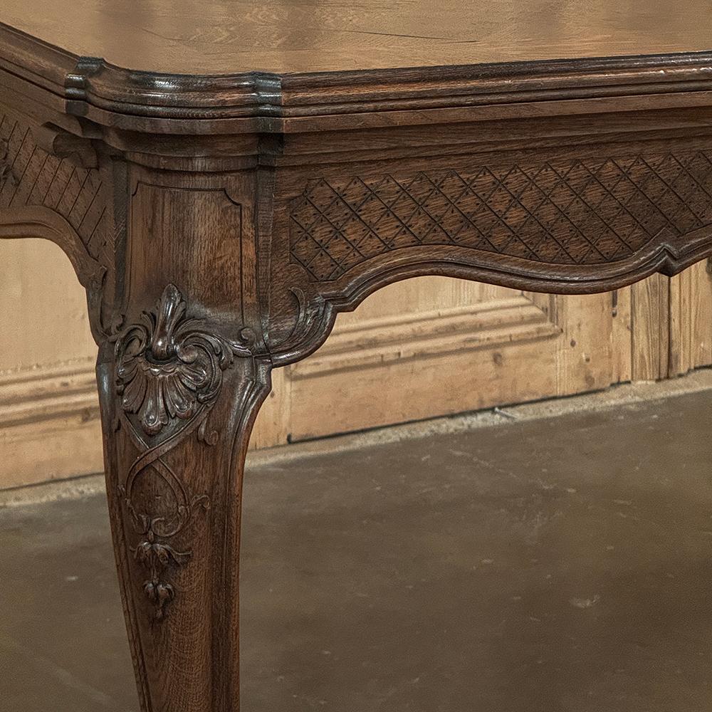 Antique Liegoise Louis XIV Draw Leaf Dining Table For Sale 12