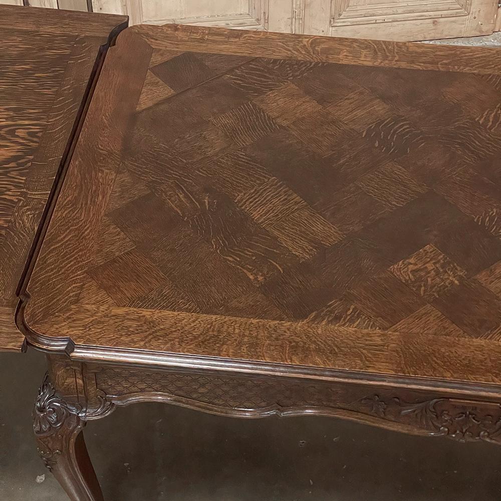 Antique Liegoise Louis XIV Draw Leaf Dining Table For Sale 1