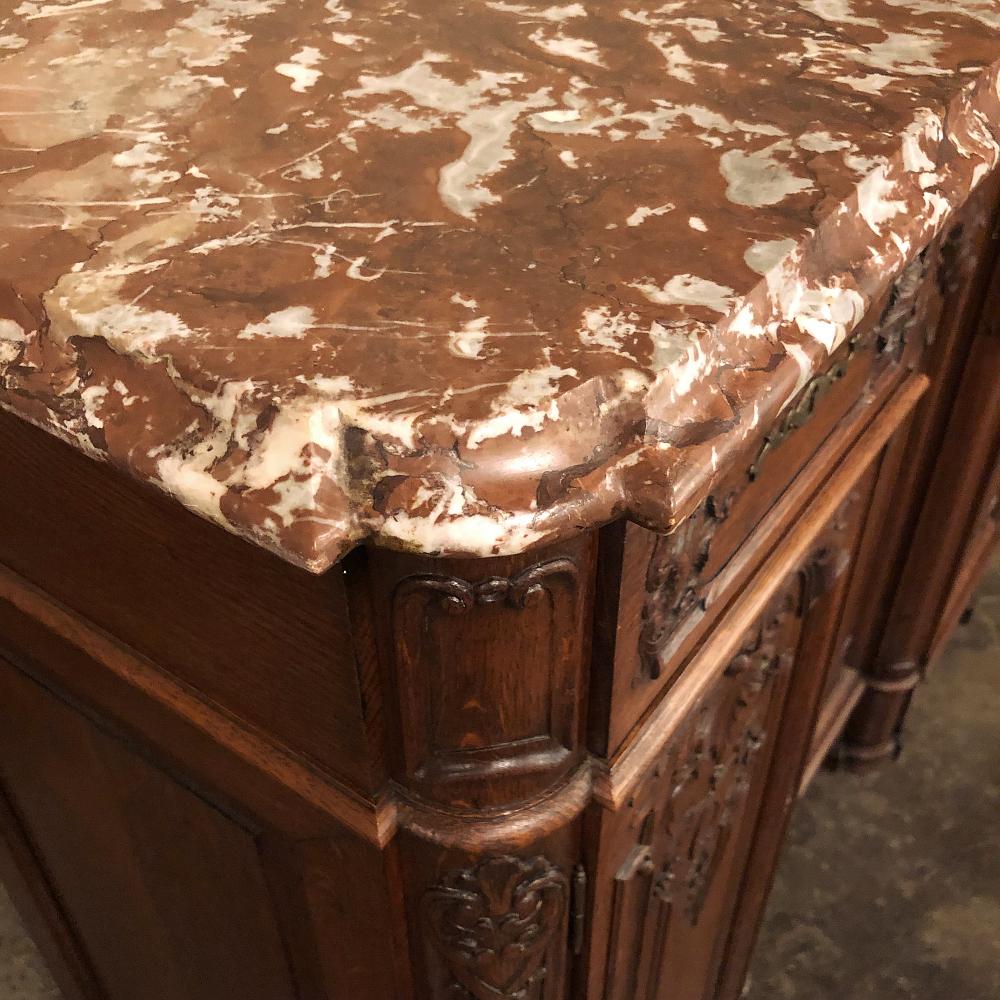 Antico buffet Liegoise Luigi XIV con piano in marmo in vendita 6