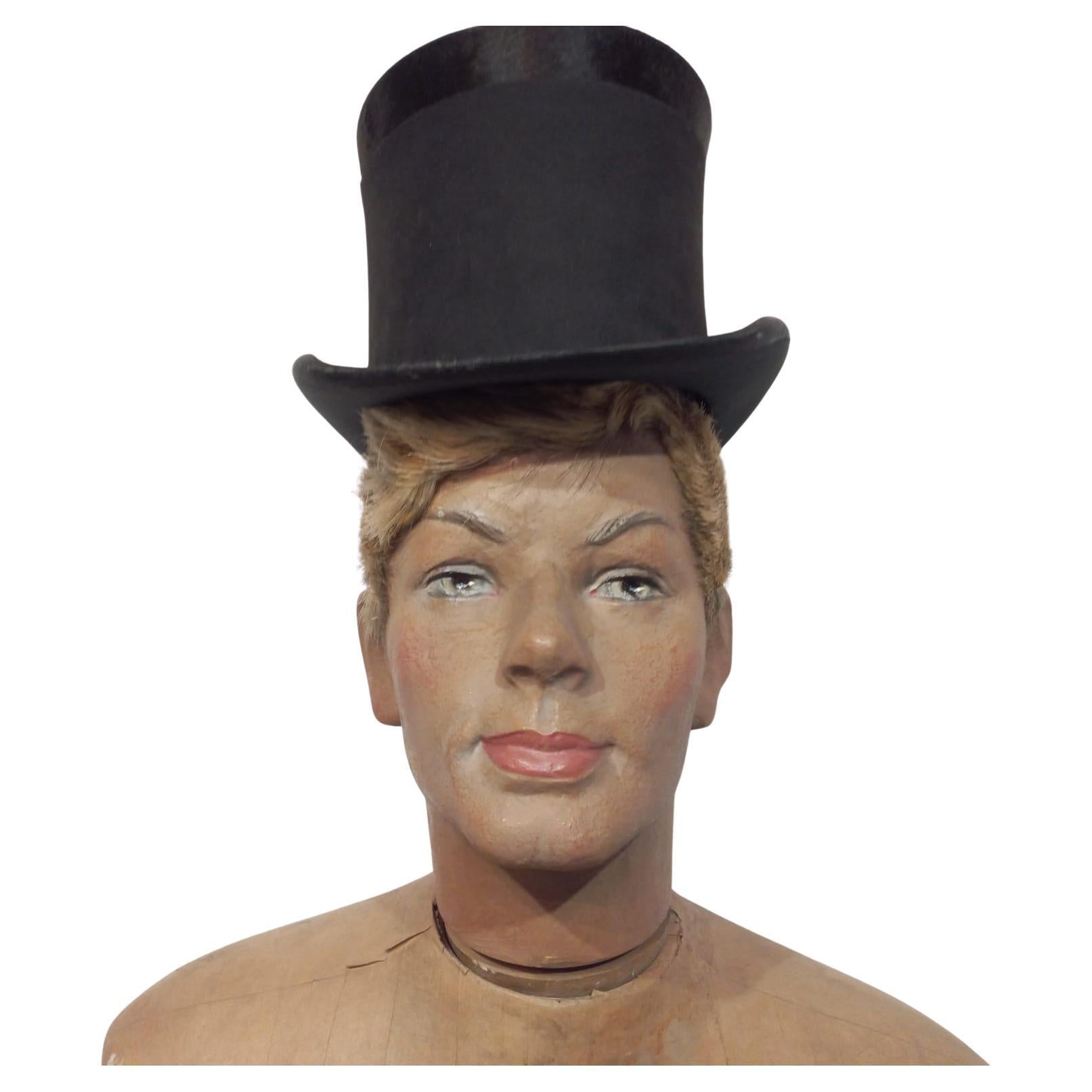 Mannequin masculin ancien grandeur nature, circa 1920, rare en vente 3