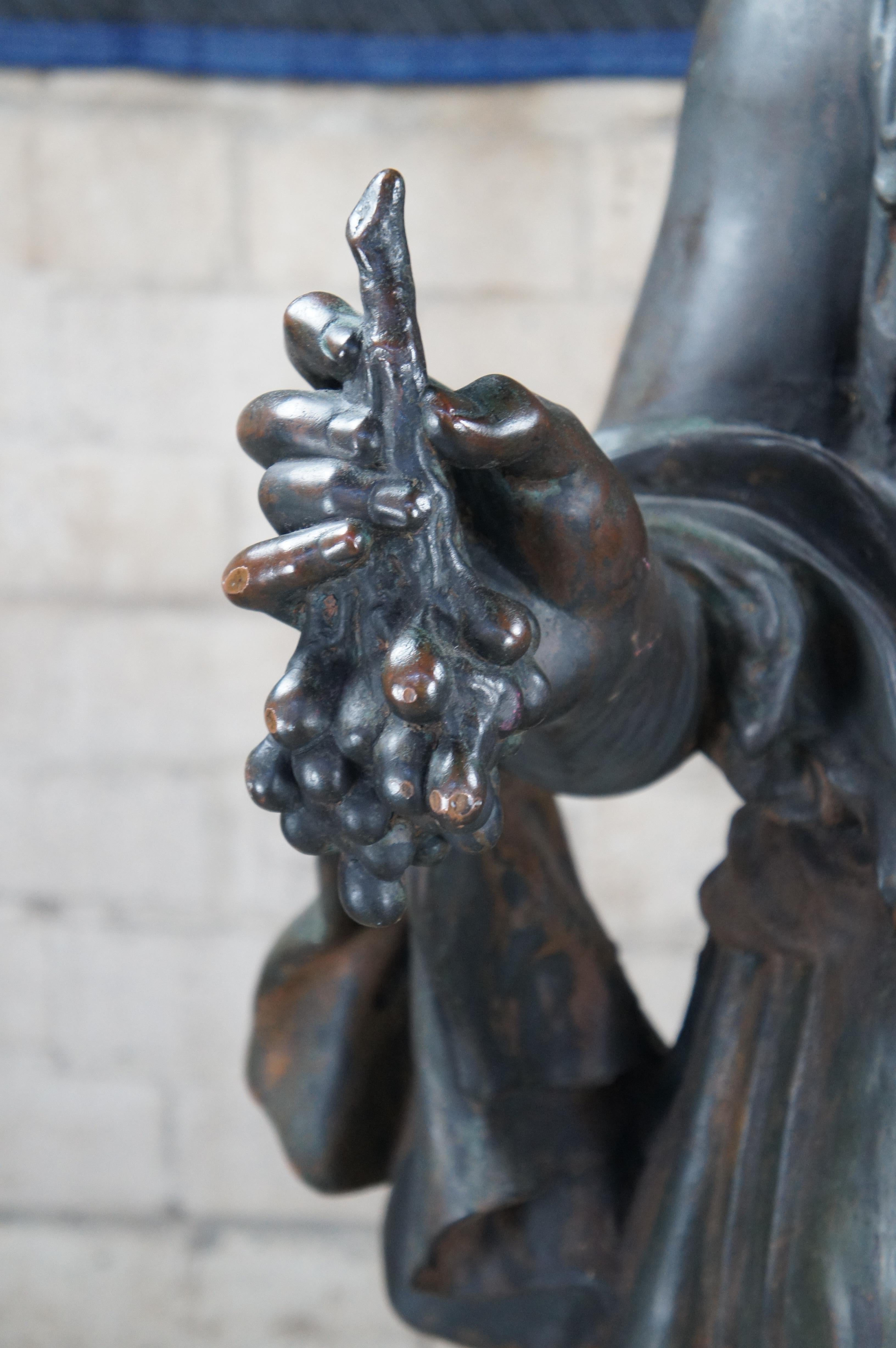 Antiquities Lifesize French Bronze Sculpture Demeter Greek Goddess of Harvest Statue Bon état - En vente à Dayton, OH
