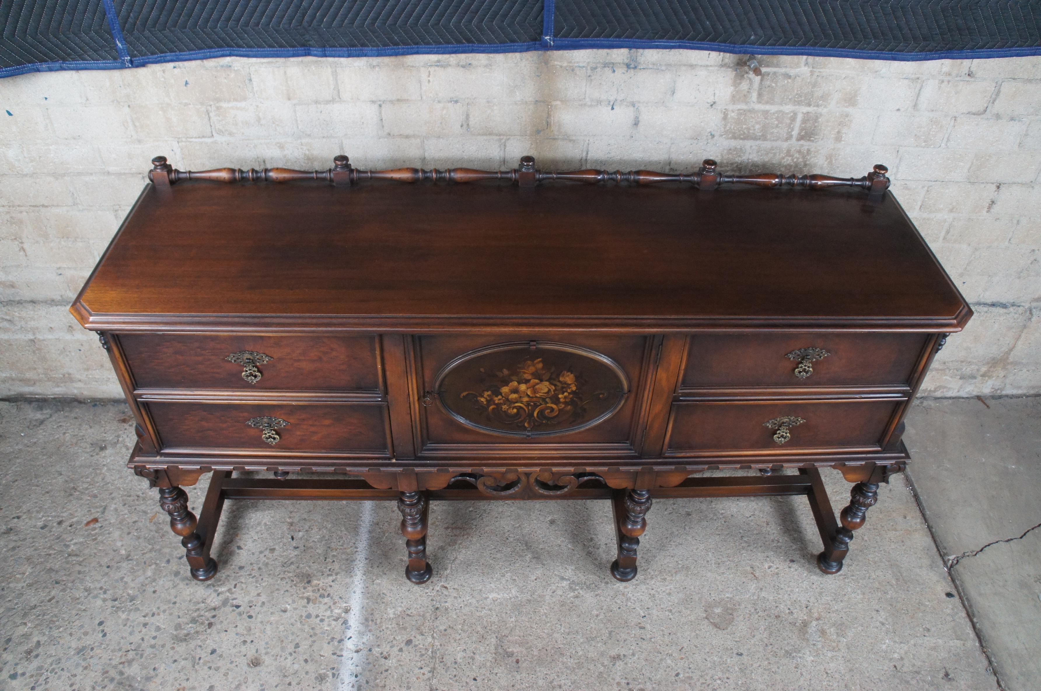 antique wooden buffet