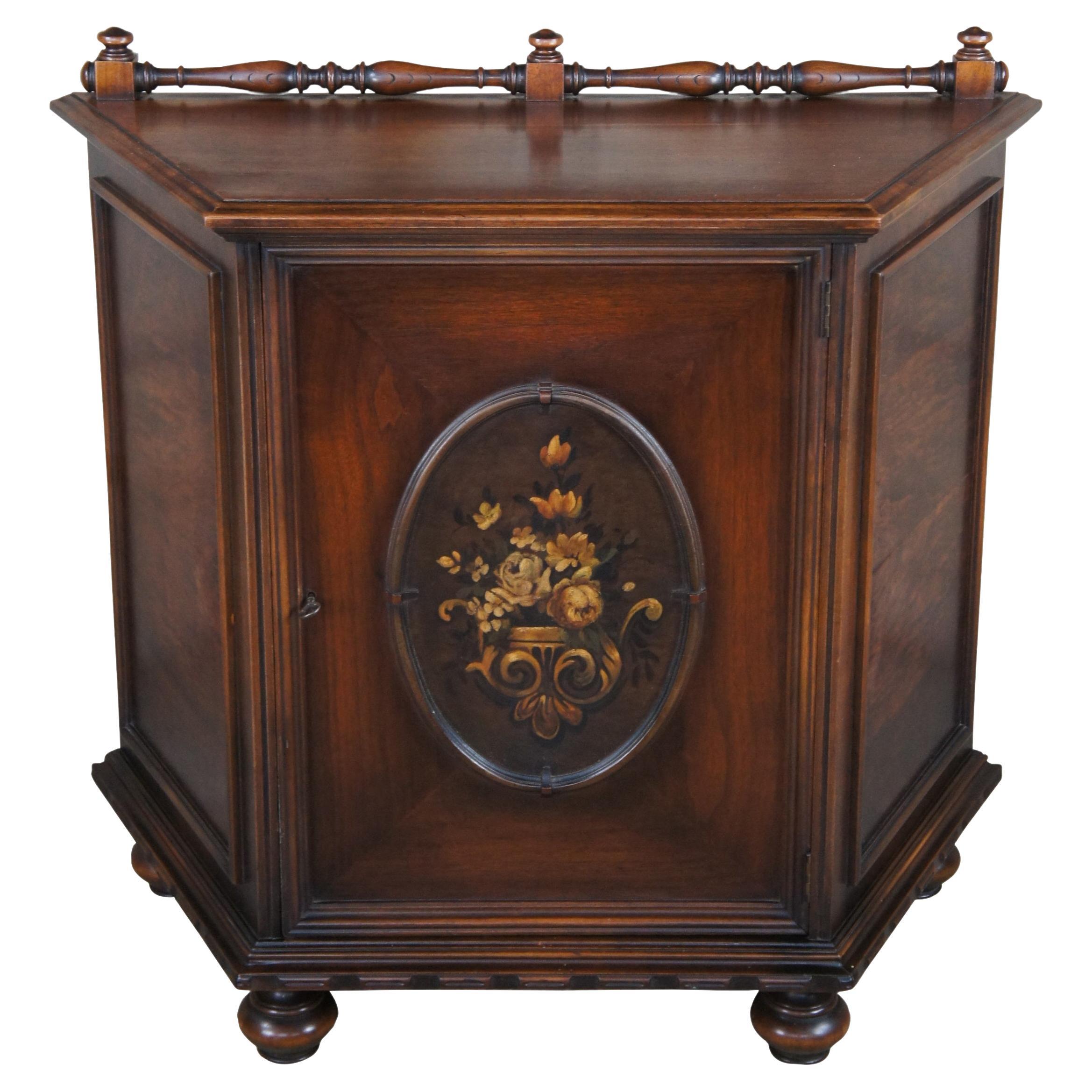 Antique Lifetime Furn. Jacobean Spanish Walnut Buffet Sideboard Server Cabinet