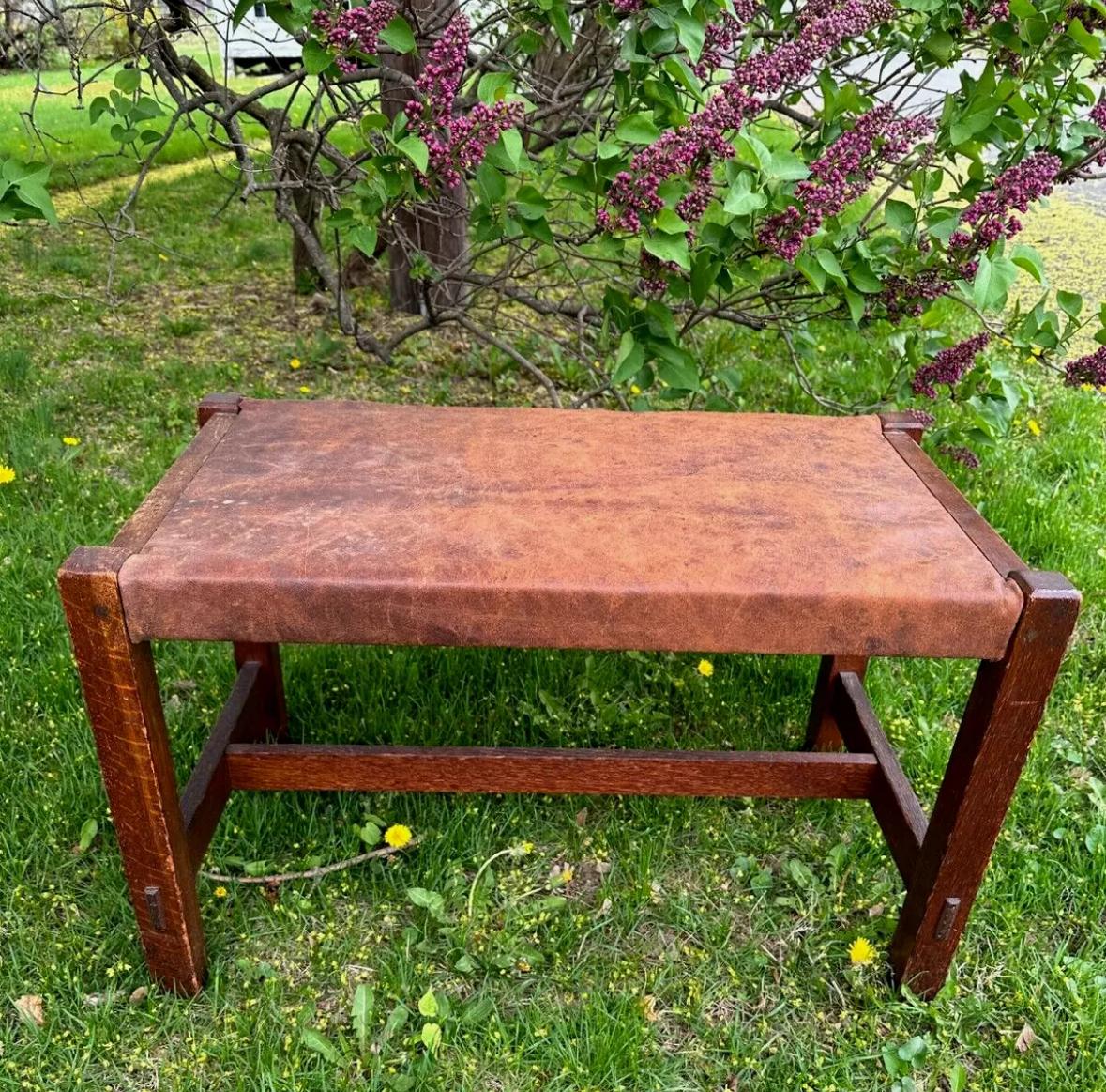 Chêne Petit siège de fenêtre antique 
