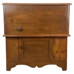 Antique Lift Top Pine Drop Sink, 19th C.