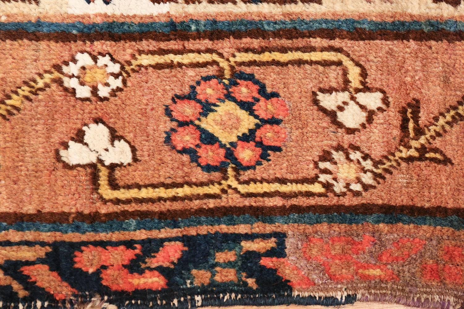 Antique Light Blue East Turkestan Khotan Rug. Size: 5 ft 2 in x 10 ft In Excellent Condition In New York, NY