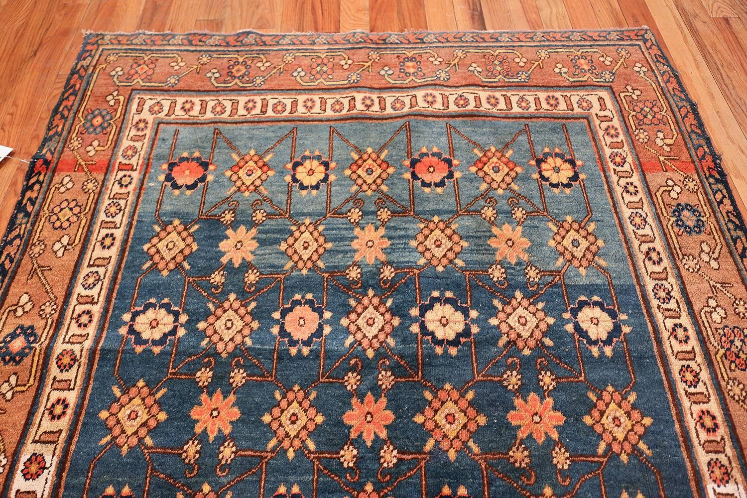 Antique Light Blue East Turkestan Khotan Rug. Size: 5 ft 2 in x 10 ft 1