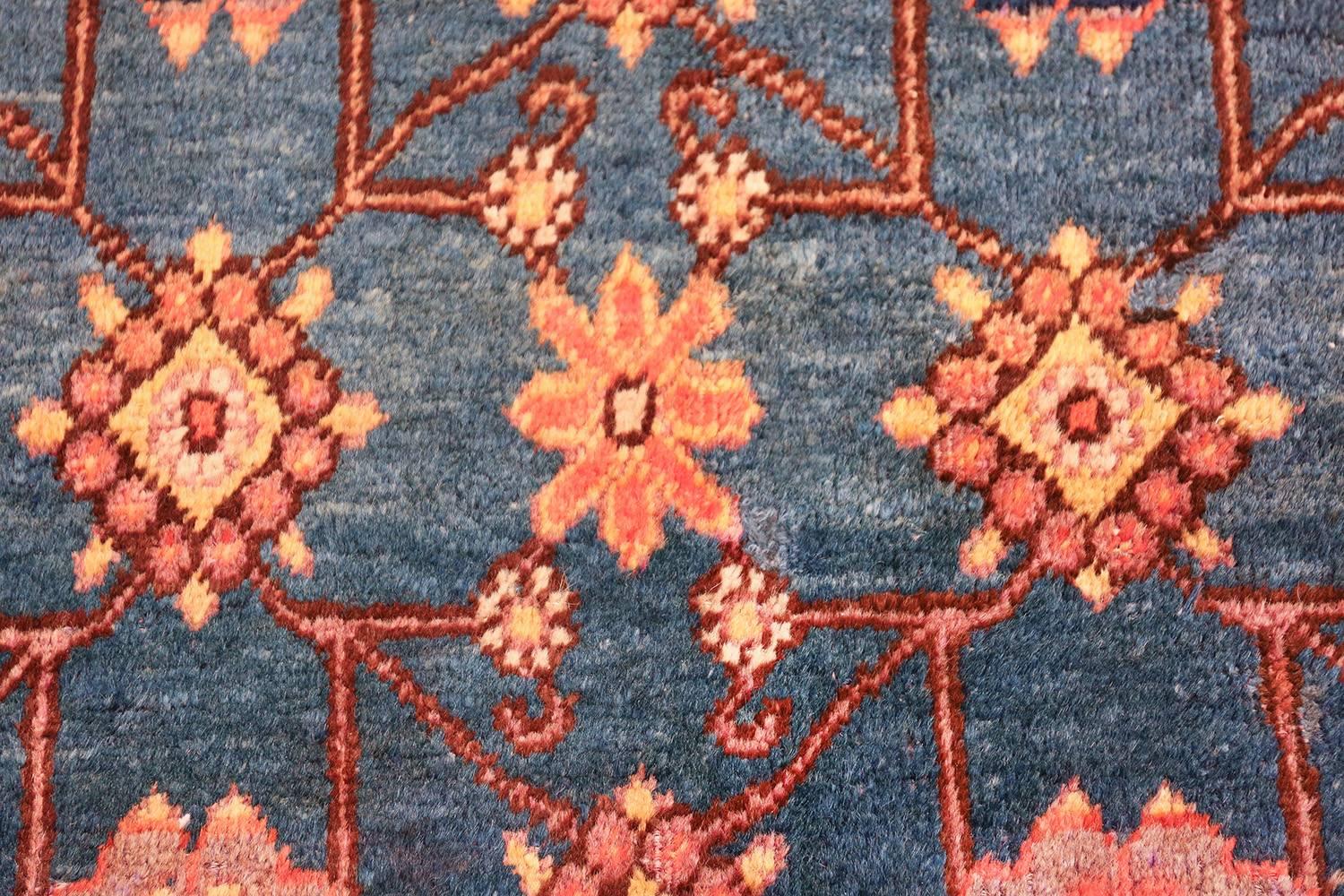 Antique Light Blue East Turkestan Khotan Rug. Size: 5 ft 2 in x 10 ft 2