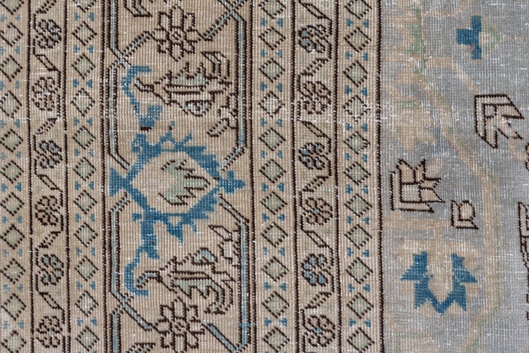 Antique Light Blue Field Turkish Sivas Rug, Green and Royal Blue ...