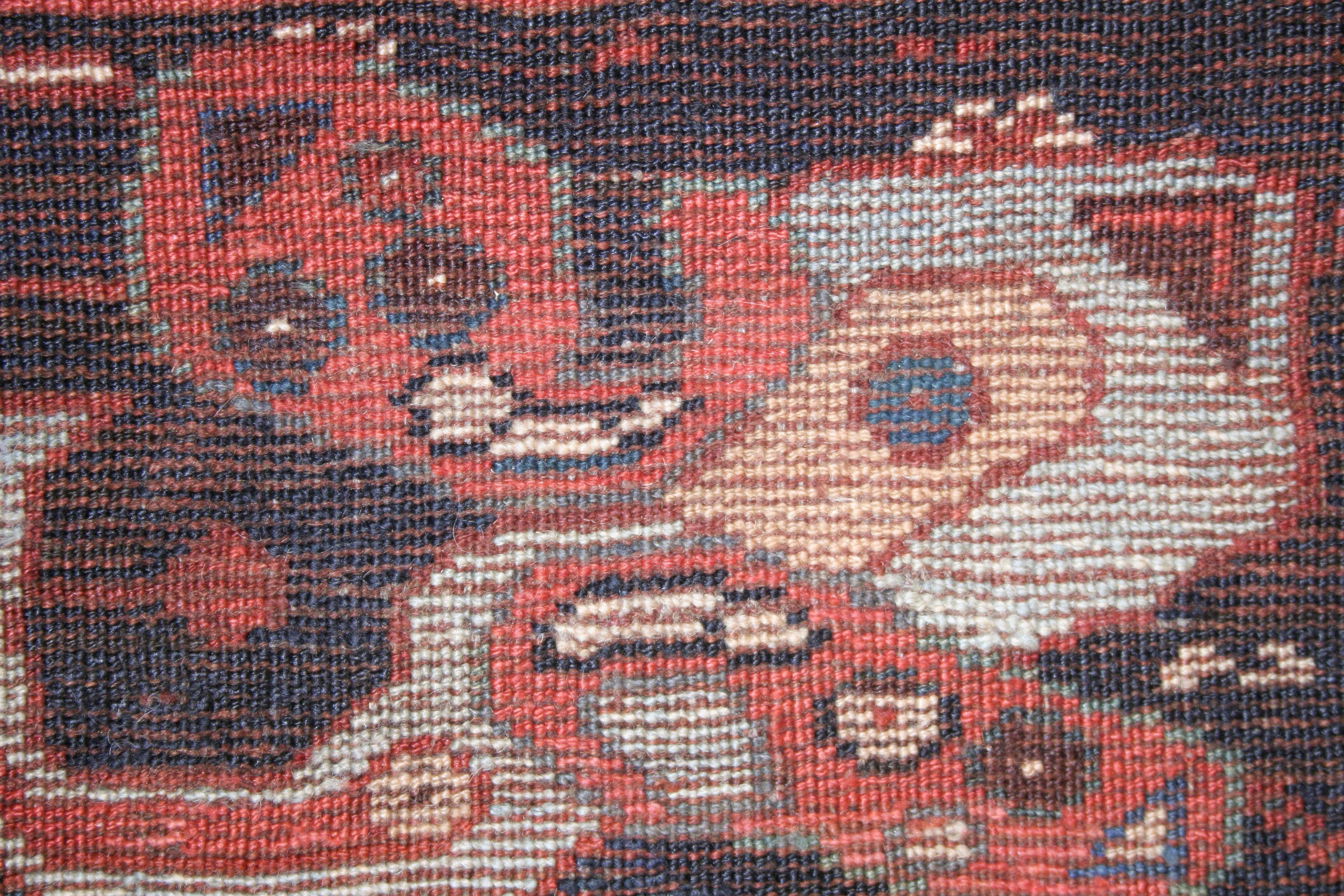 Indien Antique tapis Khamseh bleu clair à motif Paisley en vente