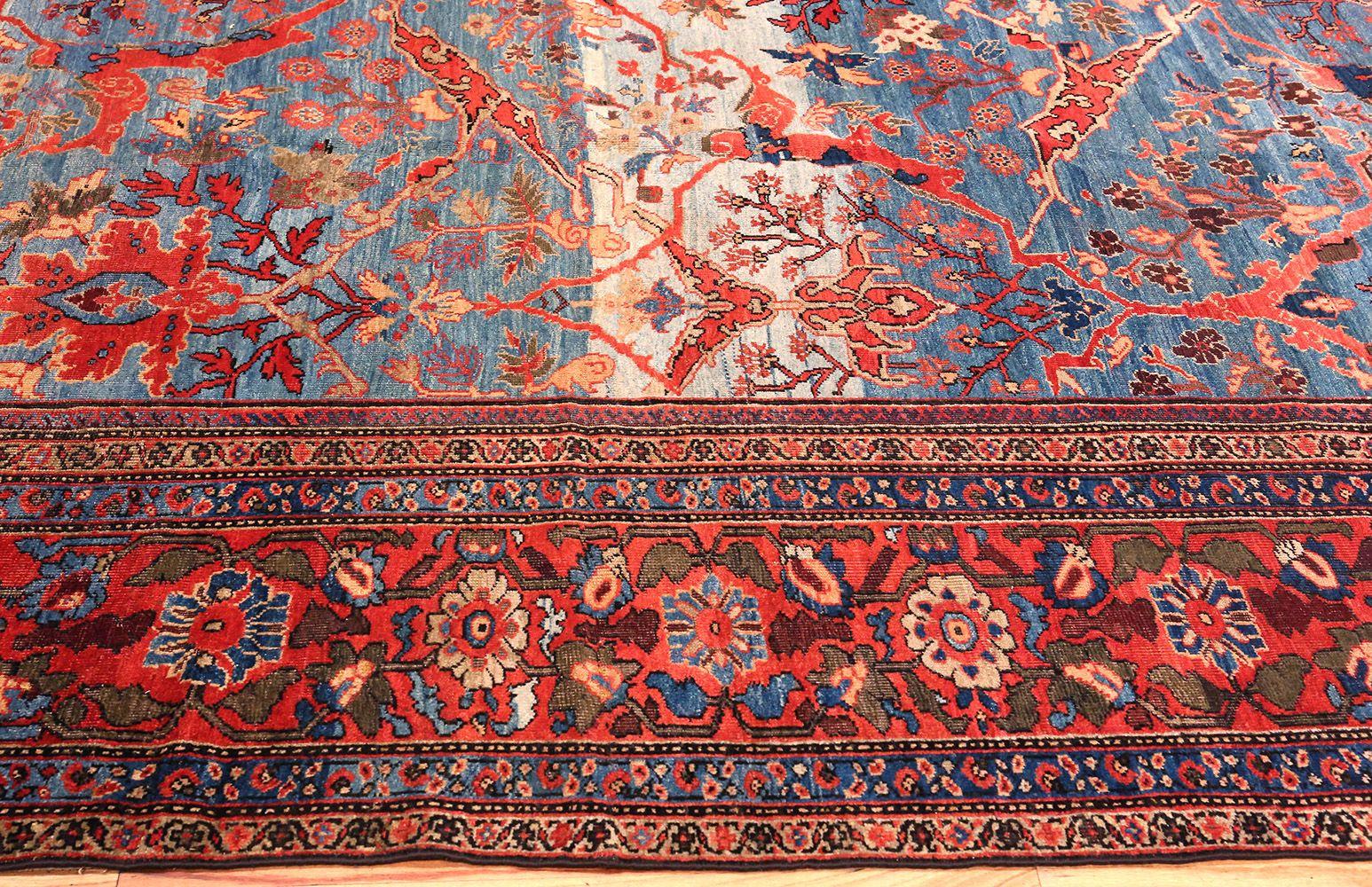 Antique Light Blue Persian Sultanabad Carpet 2