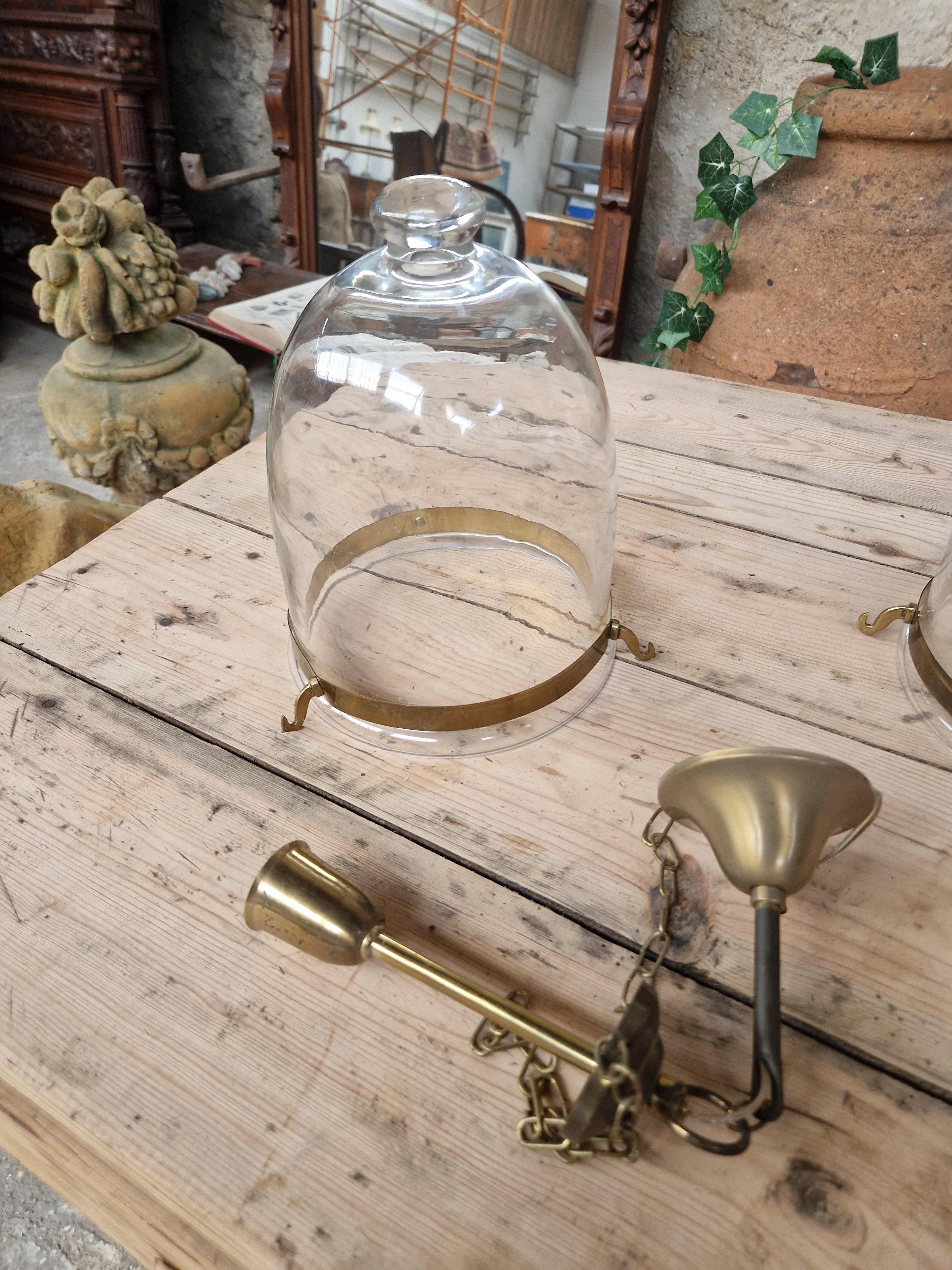 Antique Light Fittings French Colonial Glass Lanterns 9