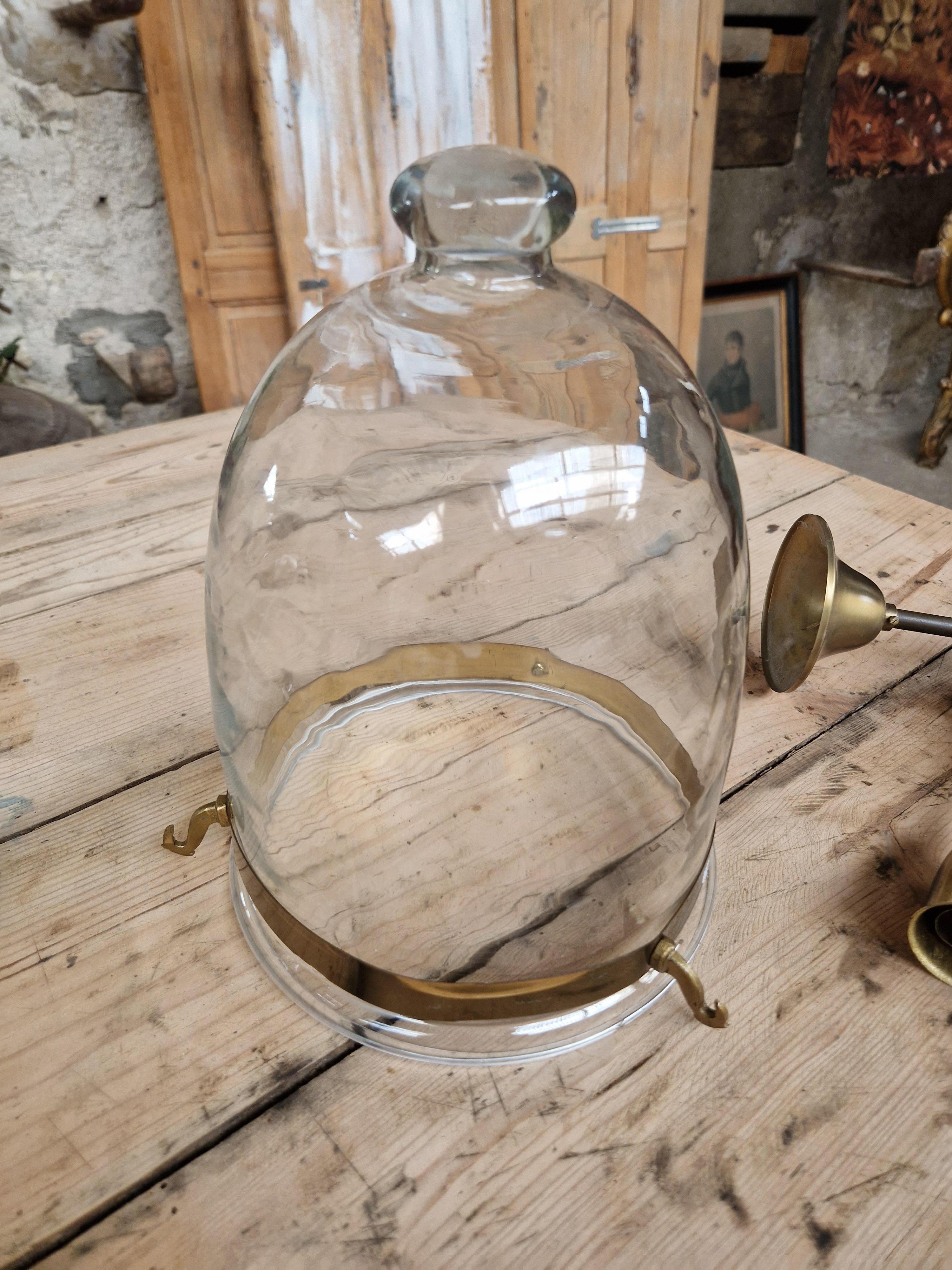 Antique Light Fittings French Colonial Glass Lanterns In Good Condition In Buxton, GB