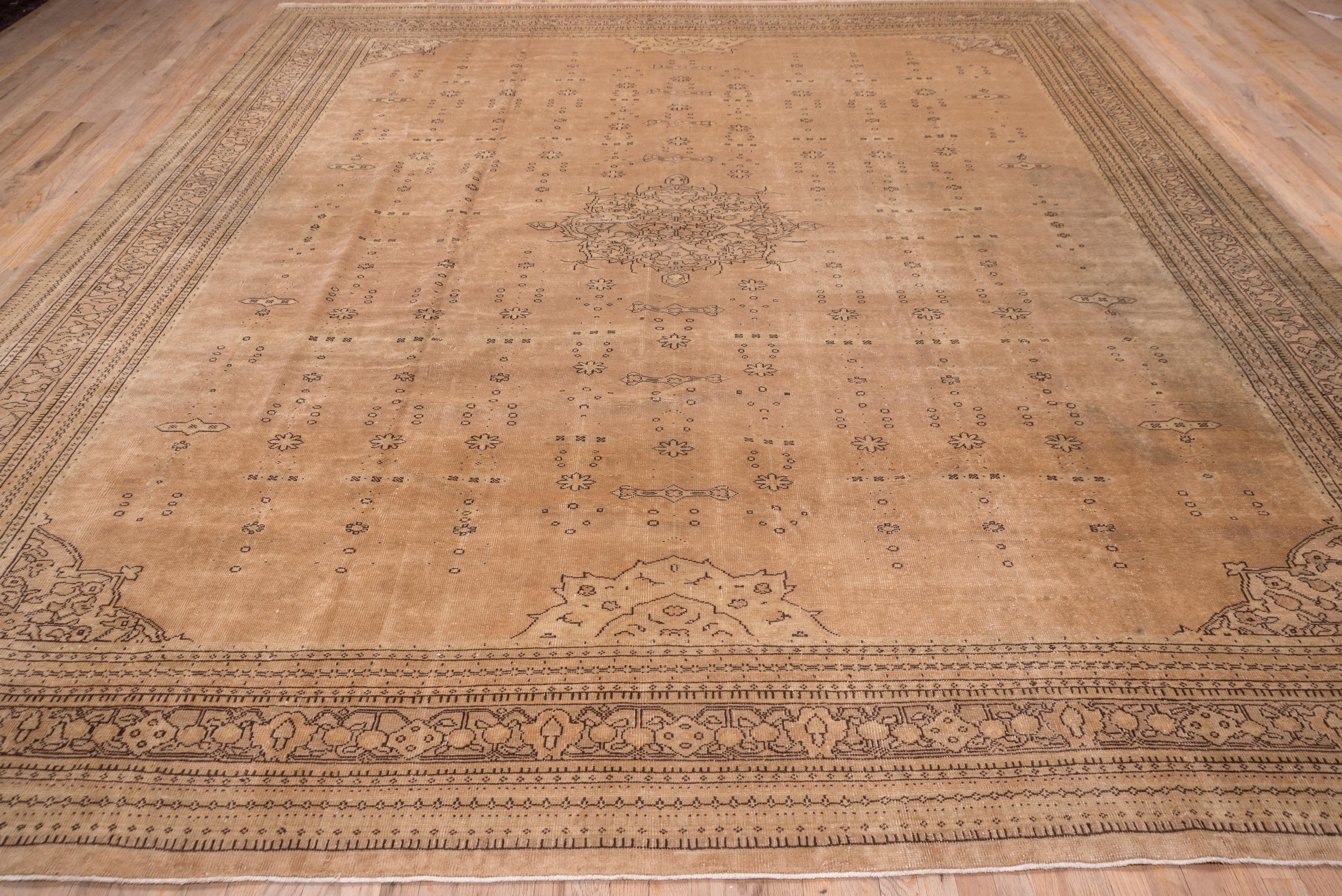 Turkish Antique Light Palette Squarish Sivas Carpet For Sale