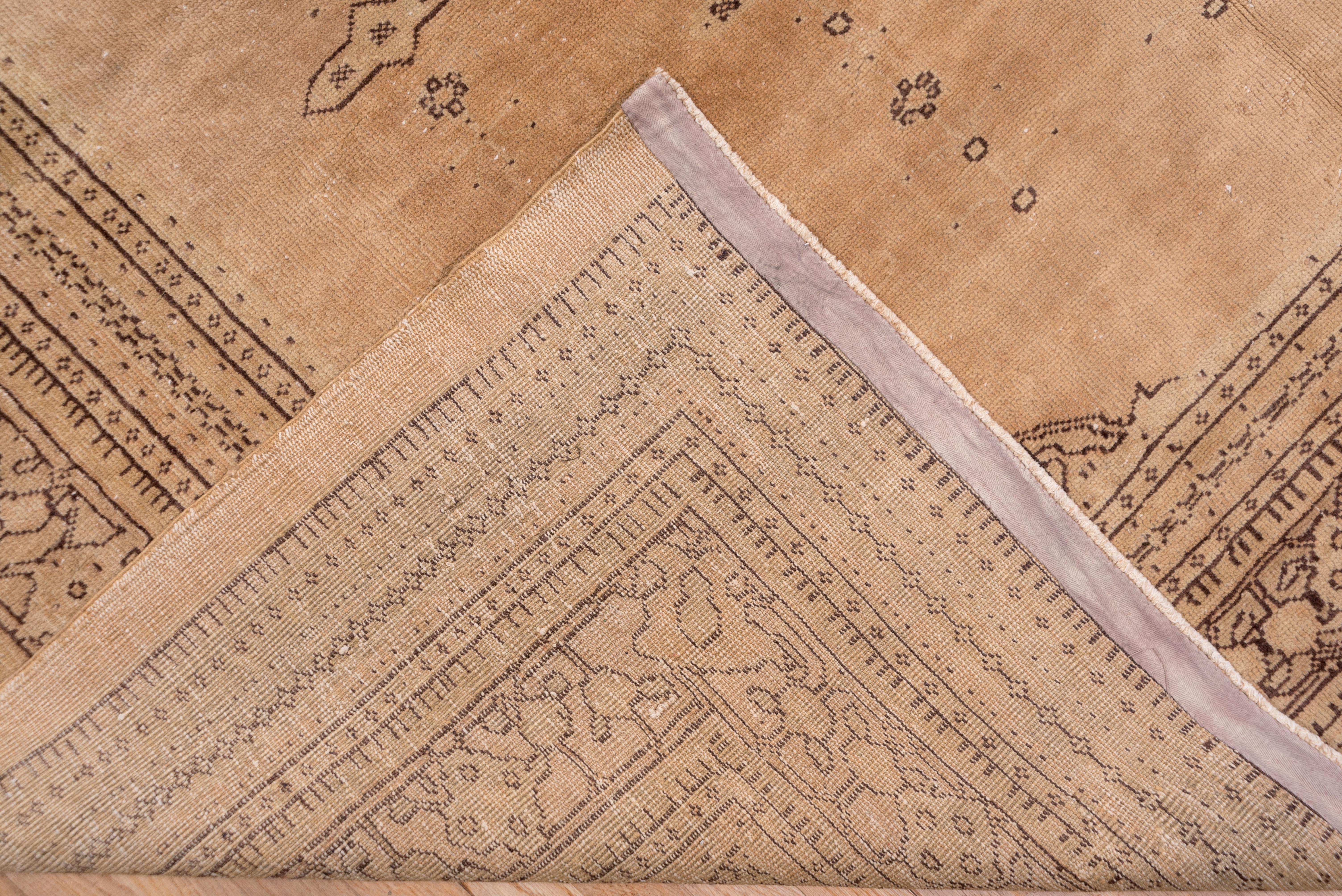 Hand-Knotted Antique Light Palette Squarish Sivas Carpet For Sale