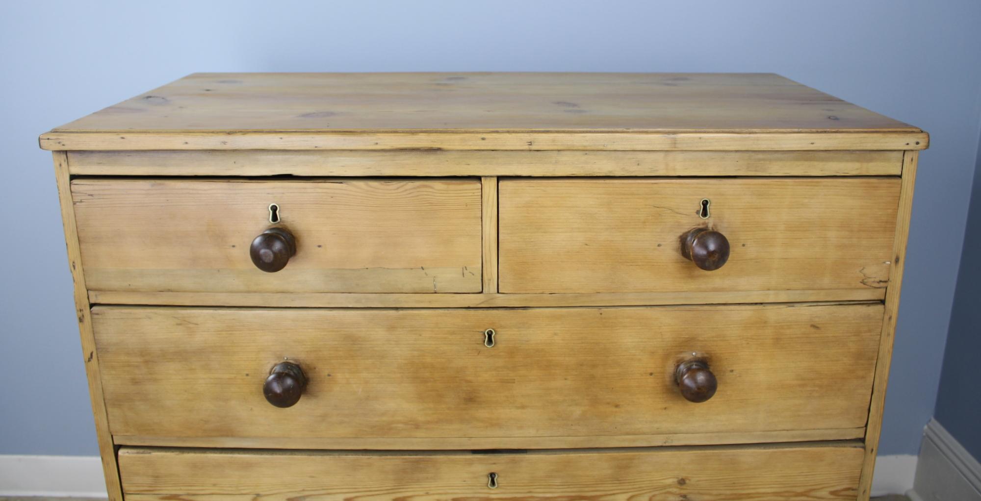 antique pine chest of drawers