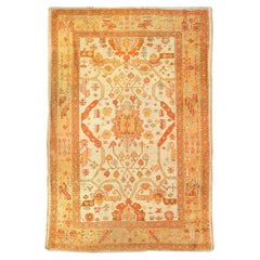 Antique light tones oushak early 20th cent.