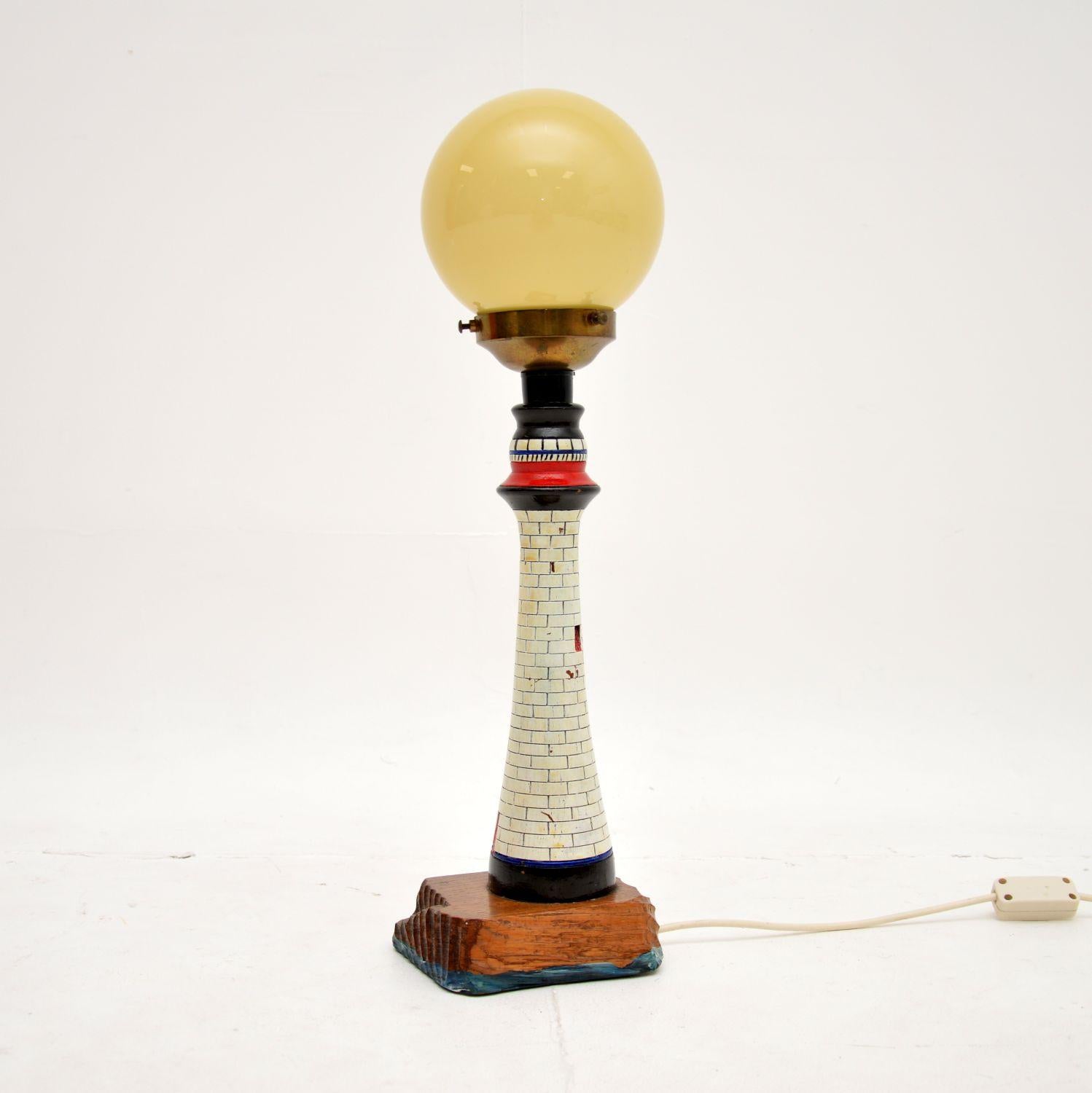 Antique Lighthouse Table Lamp at 1stDibs