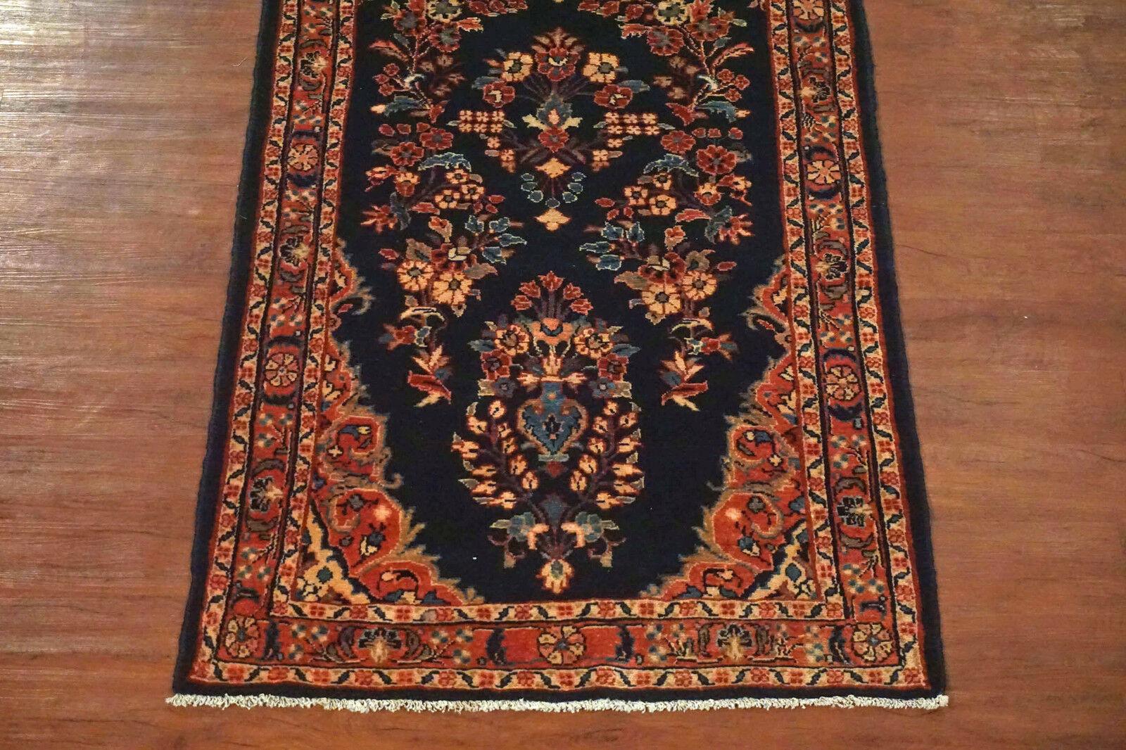 Hand-Knotted Antique Lilihan Gallery Runner, circa 1940 For Sale