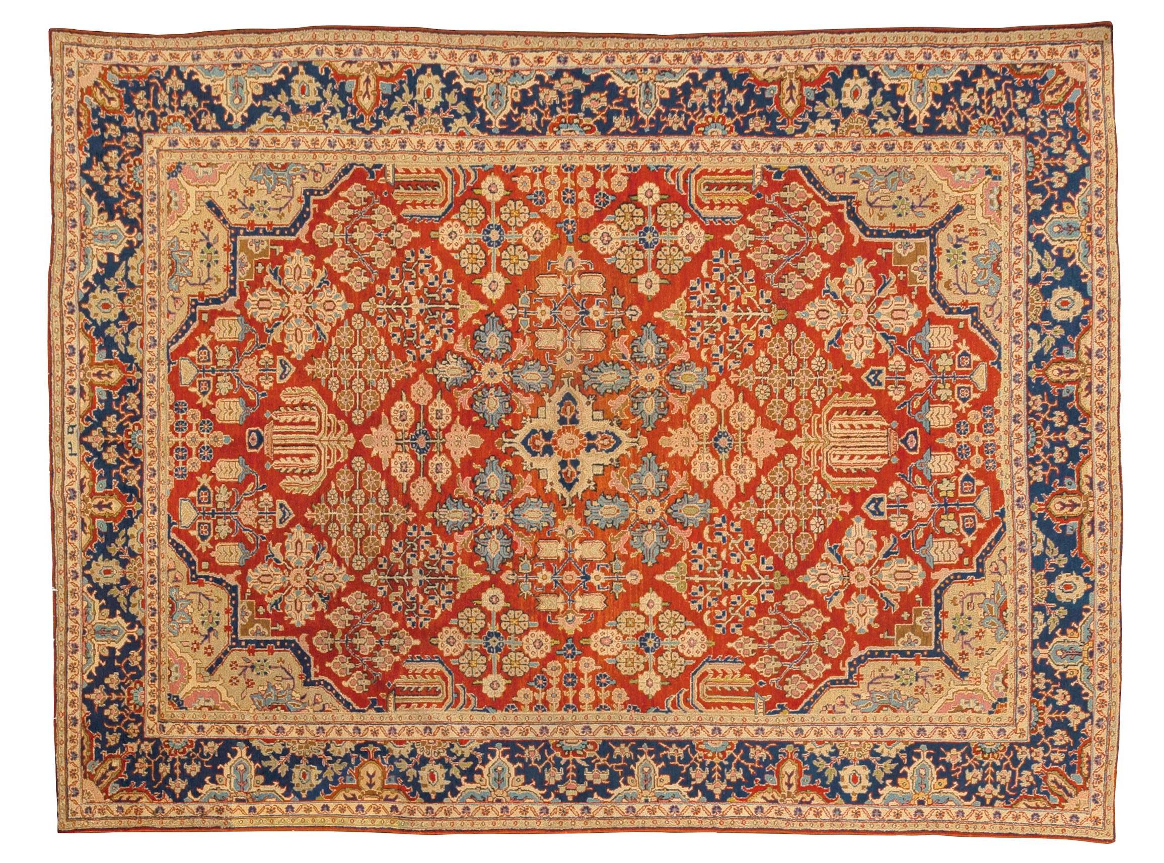 20th Century Antique Lilihan Persian Rug For Sale
