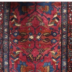 Antique Lilihan Persian Wool Runner Rug C1920
