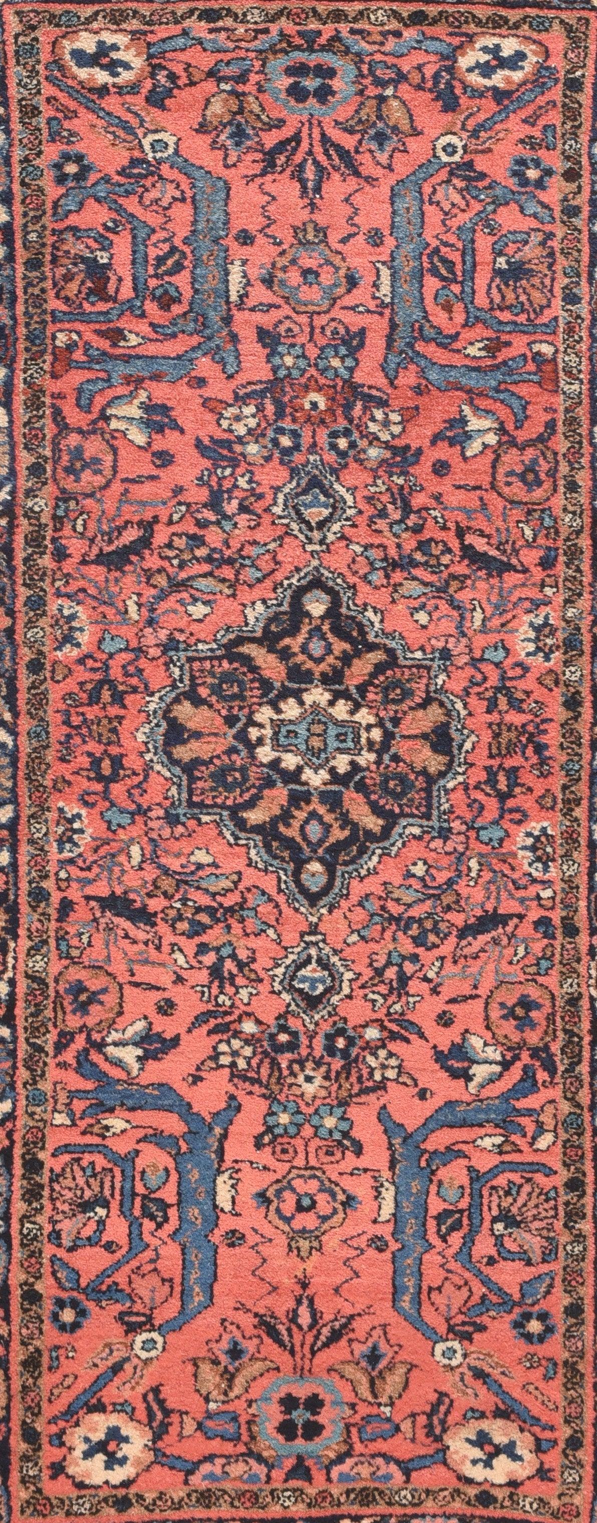 Hand-Knotted Antique Lilihan Rug 2'8'' x 5'2'' For Sale