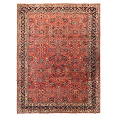 Antiker antiker persischer Lilihan-Teppich mit geometrischem Muster, 10x14