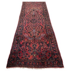 Antique Lilihan Rug Antique Persian Lilihan Geometric Overall Runner handmade