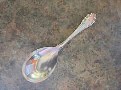 Antique "Lily of the Valley" Sterling Silver Serving Spoon by Georg Jensen