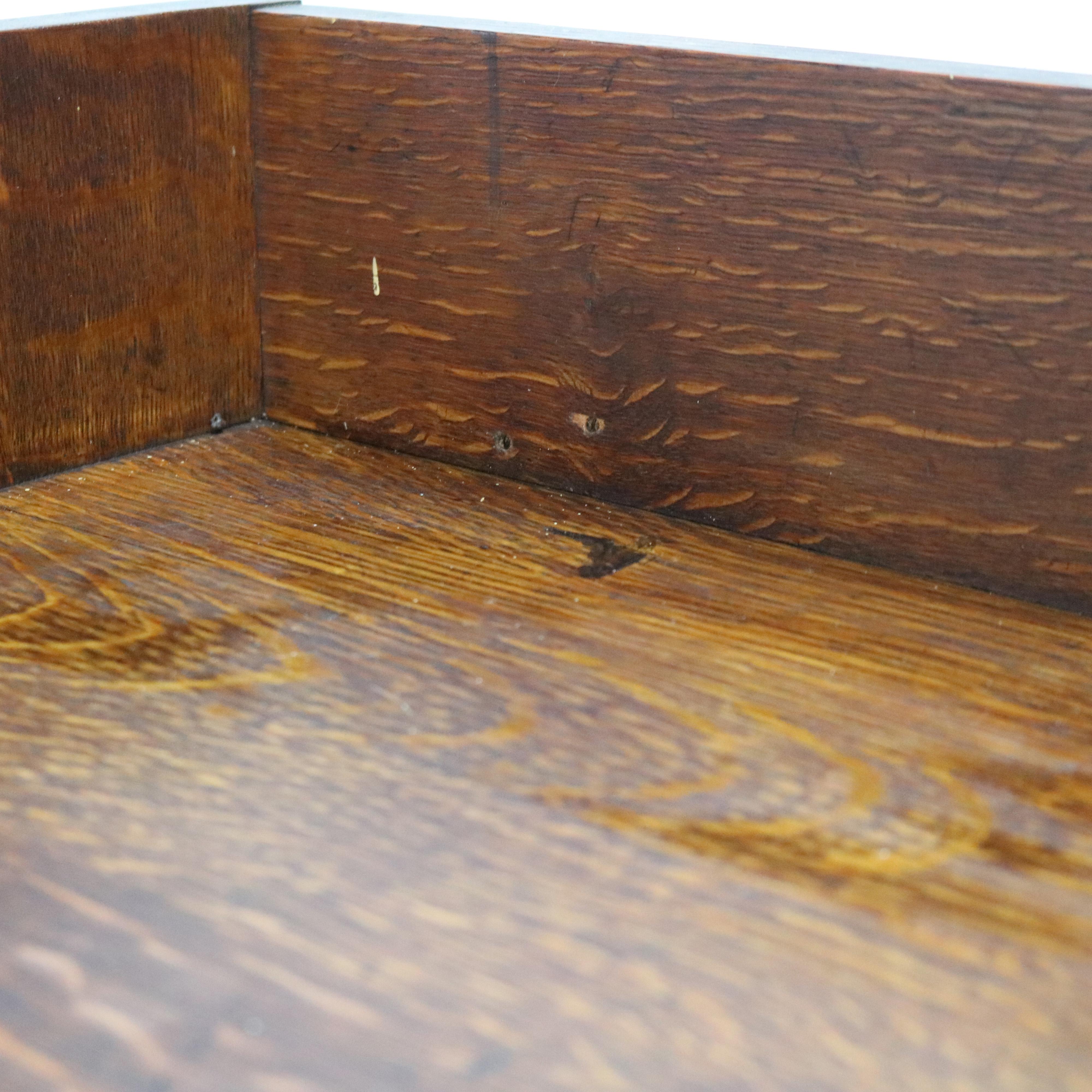 Antique Limbert Arts & Crafts Mission Oak Three-Door Bookcase C1910 11
