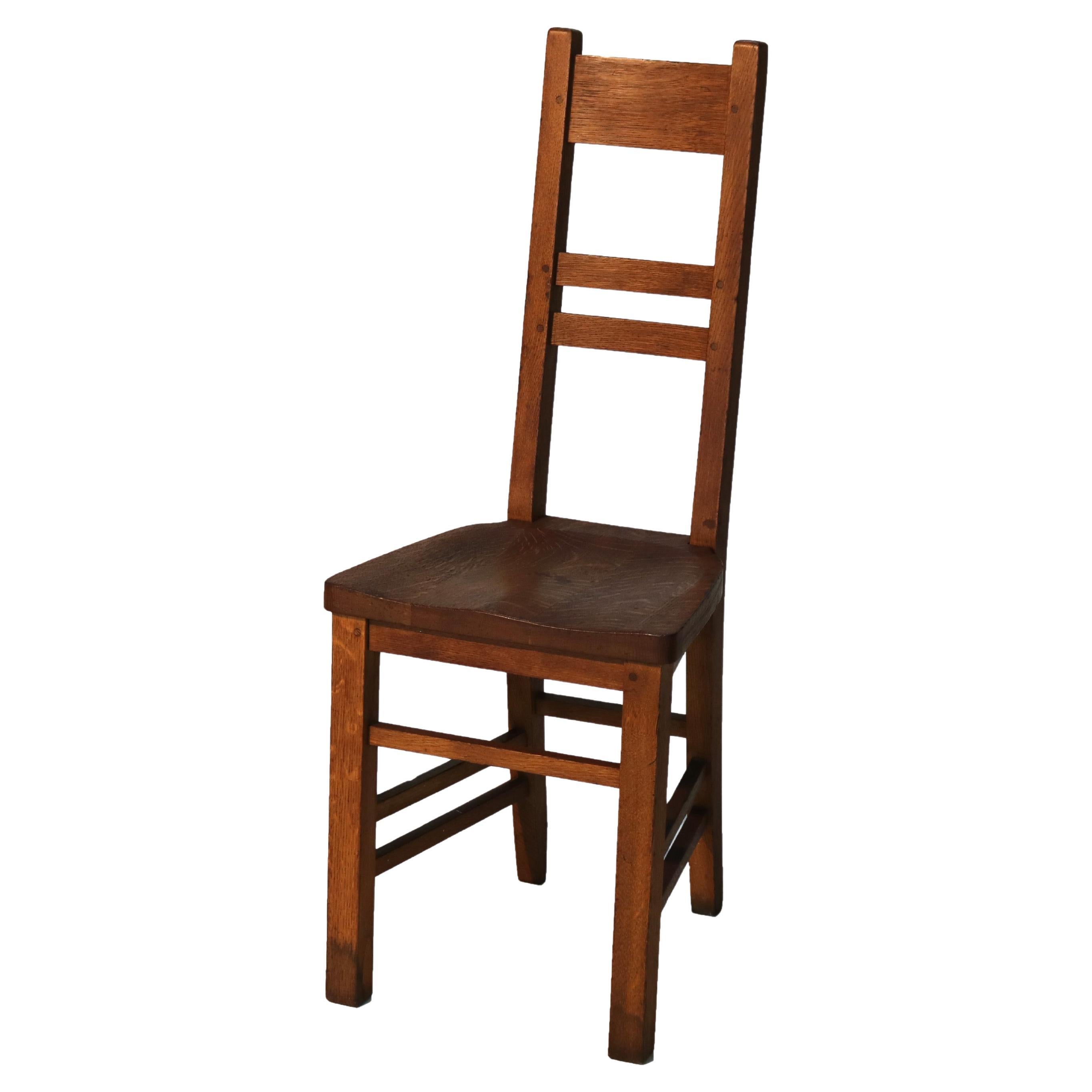 Antique Limbert Arts & Crafts Oak Desk Chair C1920