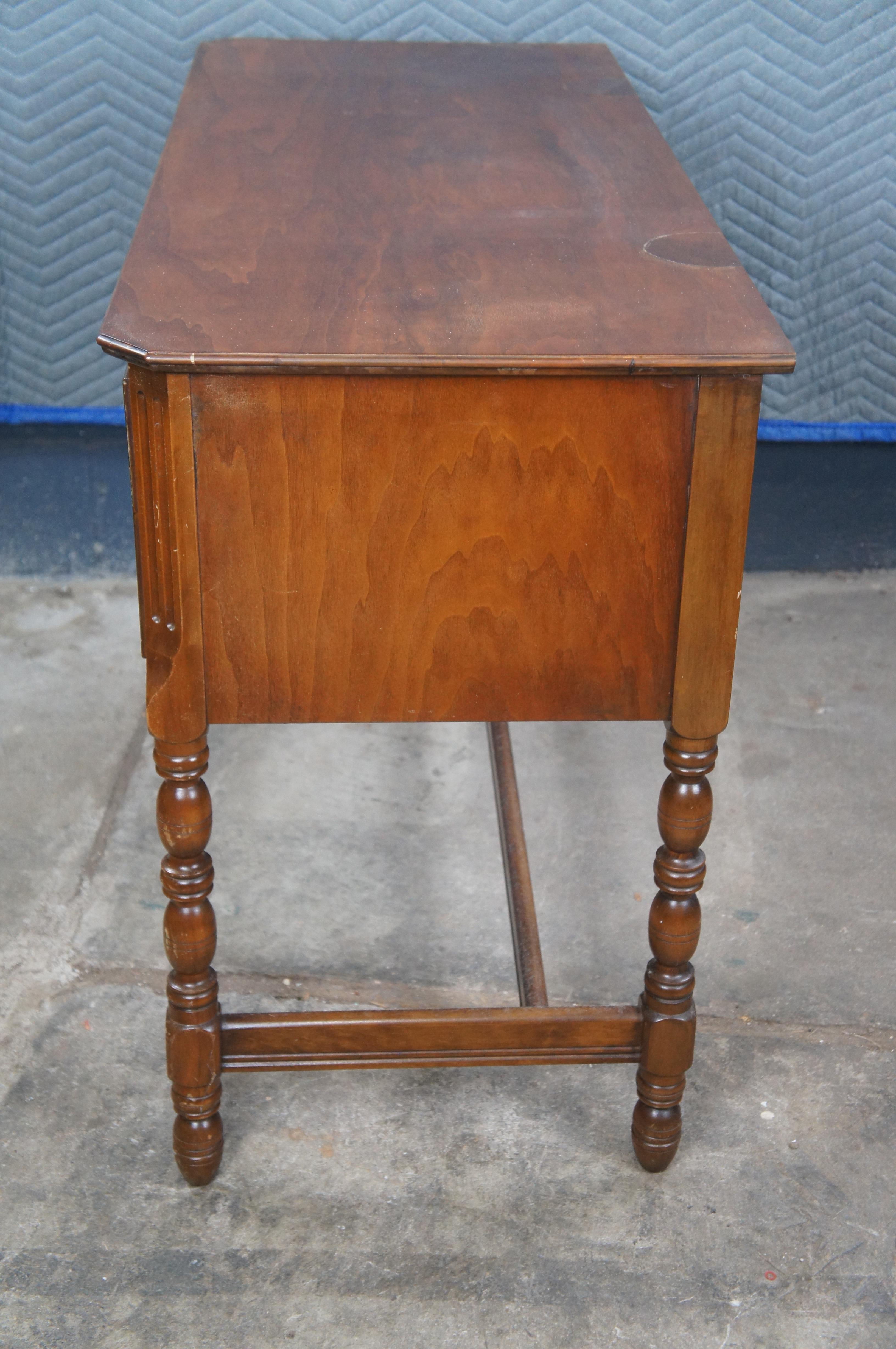 Antike Limbert Arts & Crafts Nussbaum Eitelkeit Schreibtisch Konsole Tisch 45