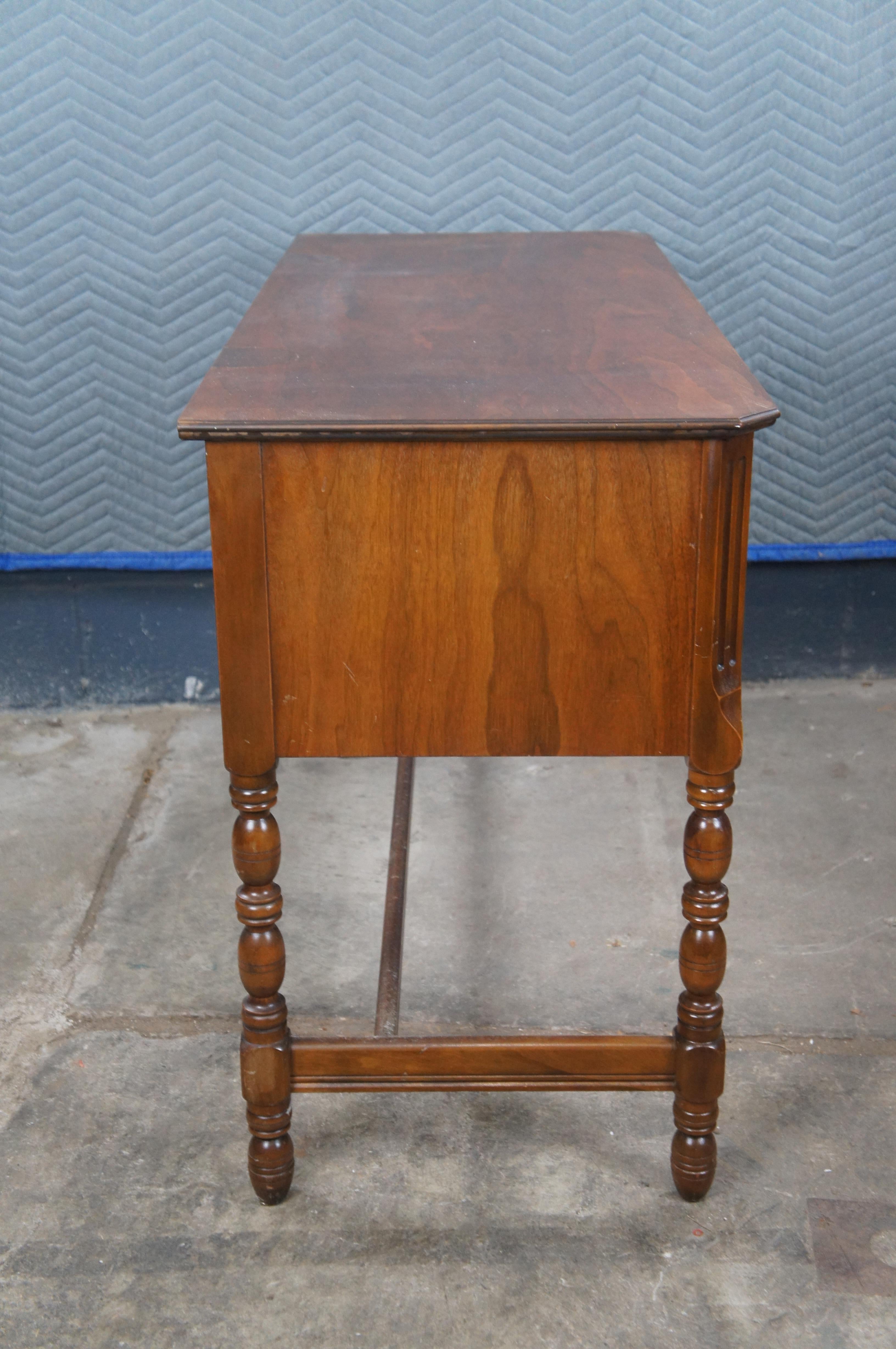 Antike Limbert Arts & Crafts Nussbaum Eitelkeit Schreibtisch Konsole Tisch 45