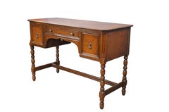 Antique Limbert Arts & Crafts Walnut Vanity Writing Desk Console Table 45"