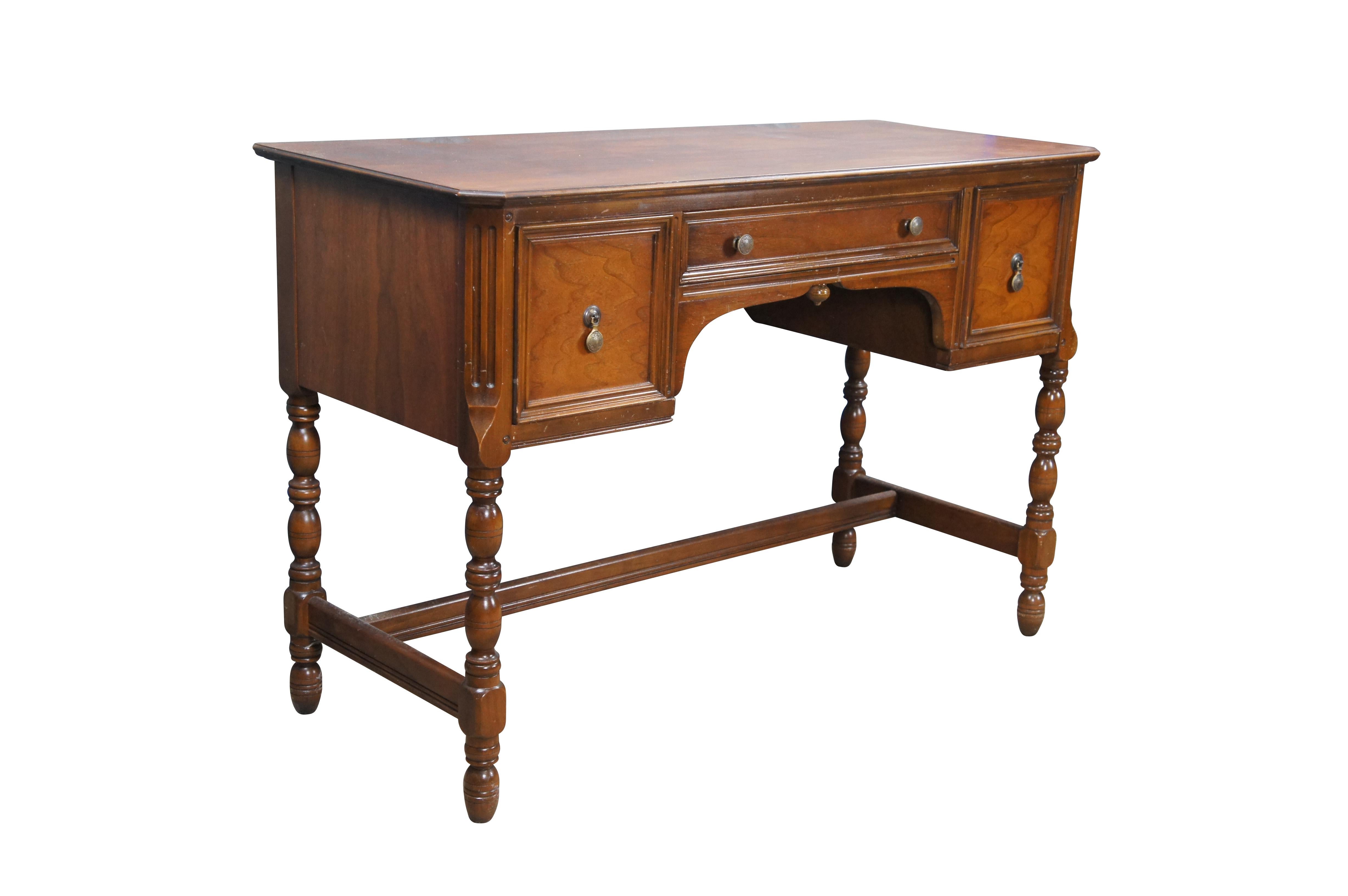 Antike Limbert Arts & Crafts Nussbaum Eitelkeit Schreibtisch Konsole Tisch 45