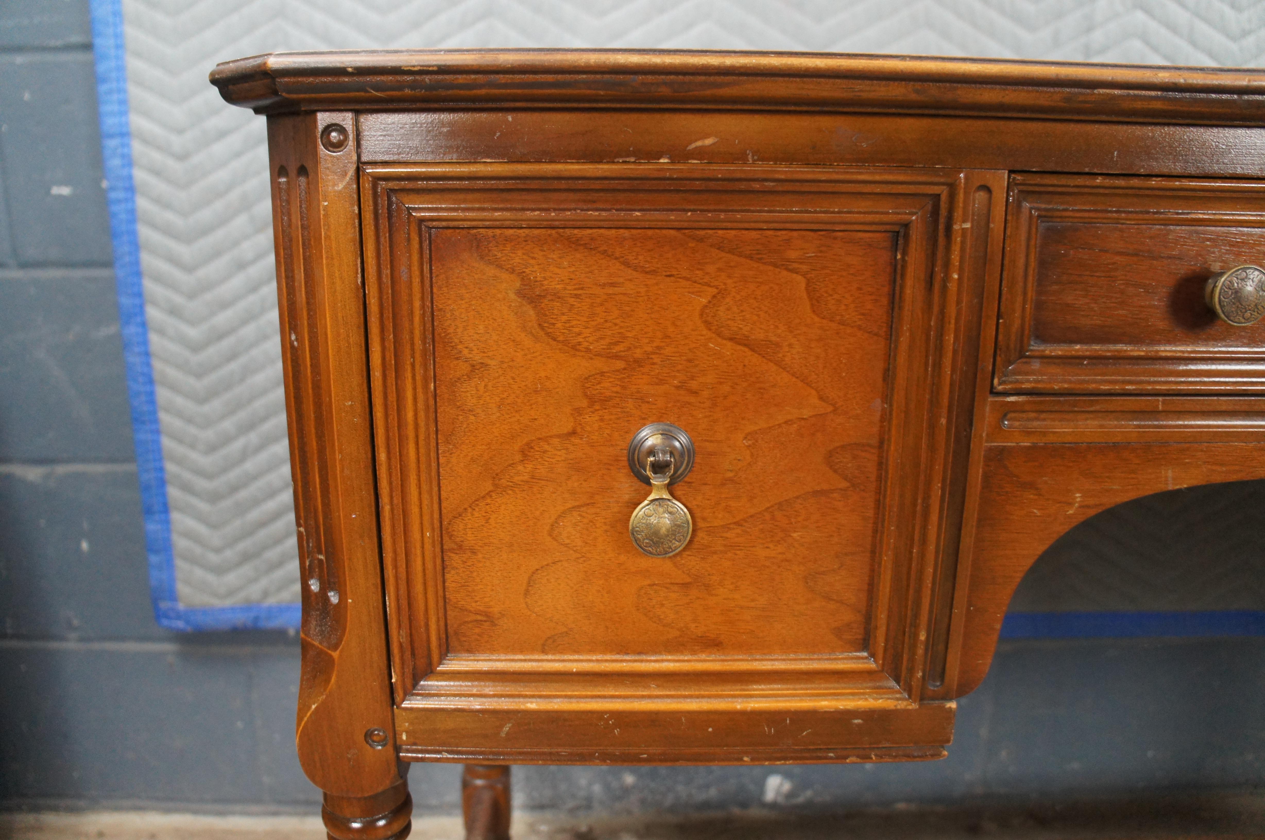 Antike Limbert Arts & Crafts Nussbaum Eitelkeit Schreibtisch Konsole Tisch 45