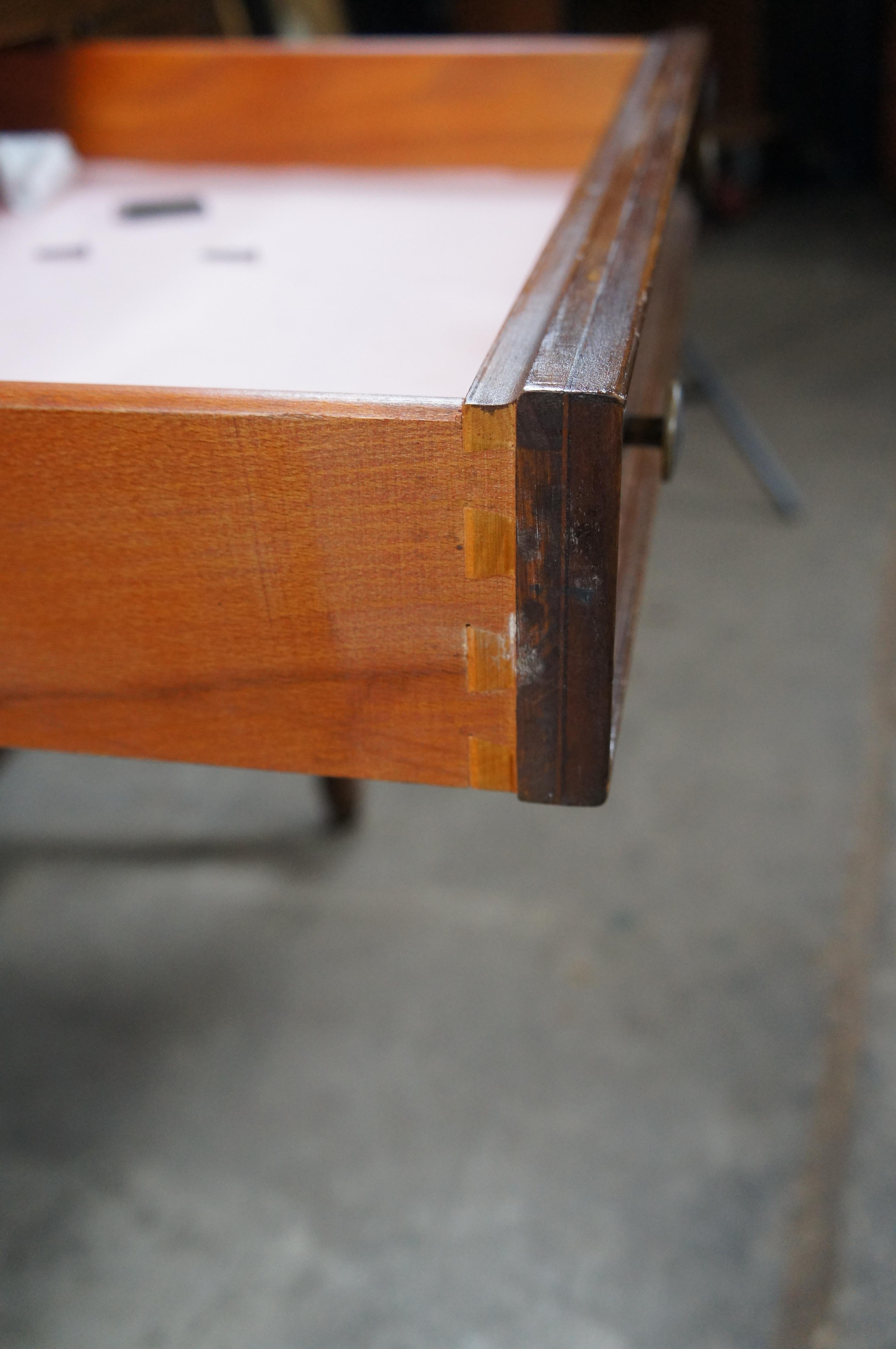 Antike Limbert Arts & Crafts Nussbaum Eitelkeit Schreibtisch Konsole Tisch 45