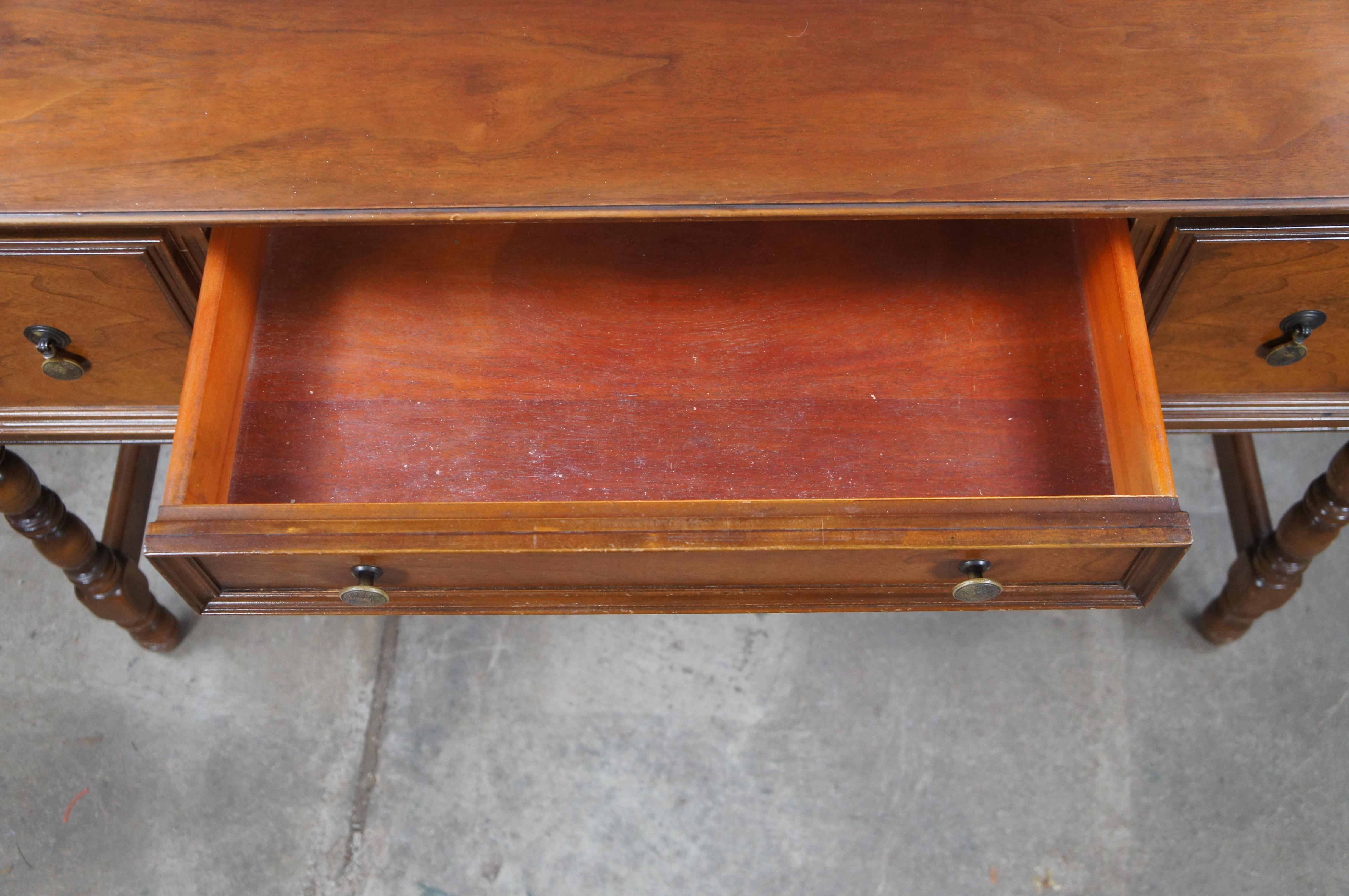 Antike Limbert Arts & Crafts Nussbaum Eitelkeit Schreibtisch Konsole Tisch 45