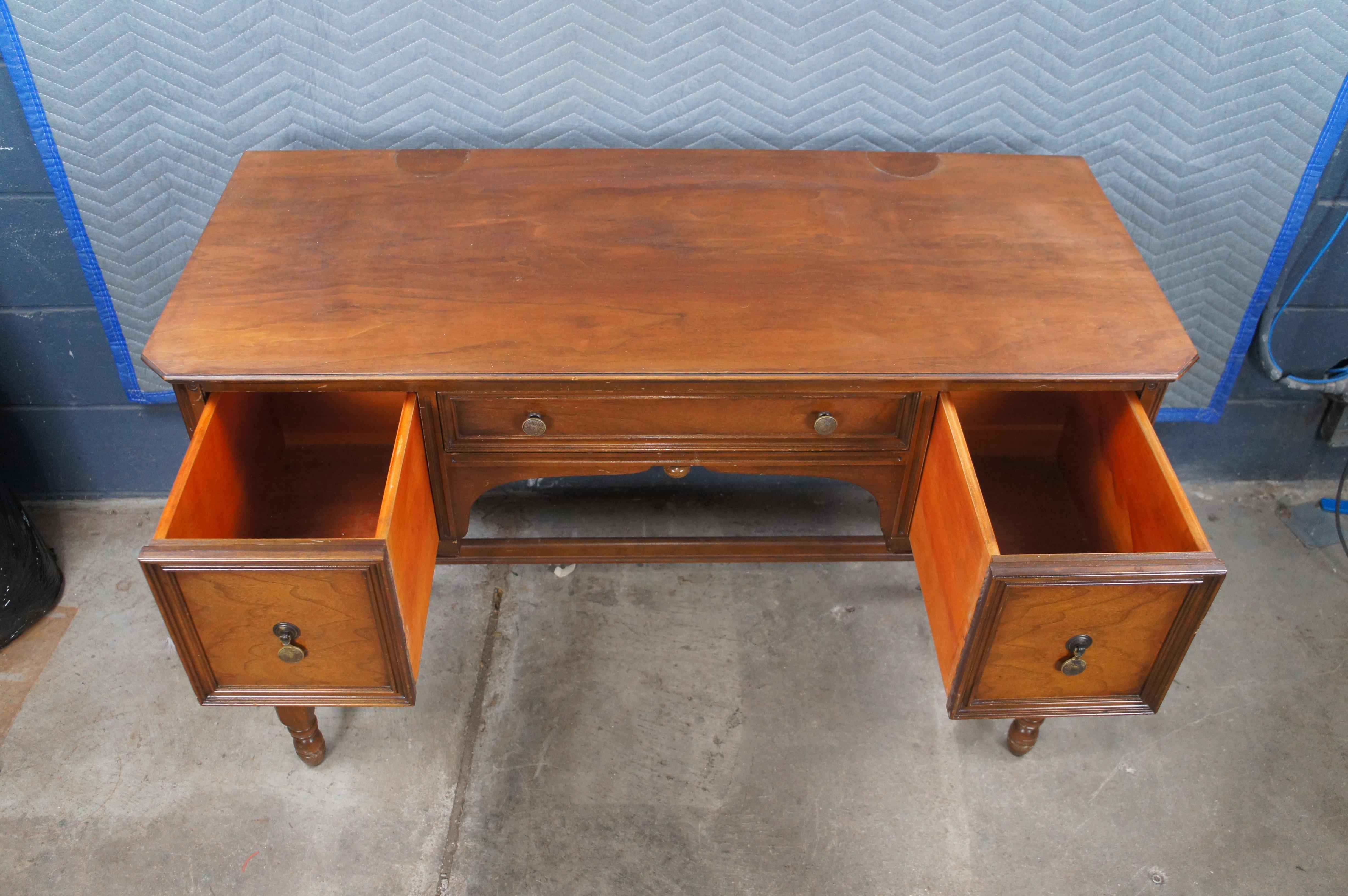 Antike Limbert Arts & Crafts Nussbaum Eitelkeit Schreibtisch Konsole Tisch 45