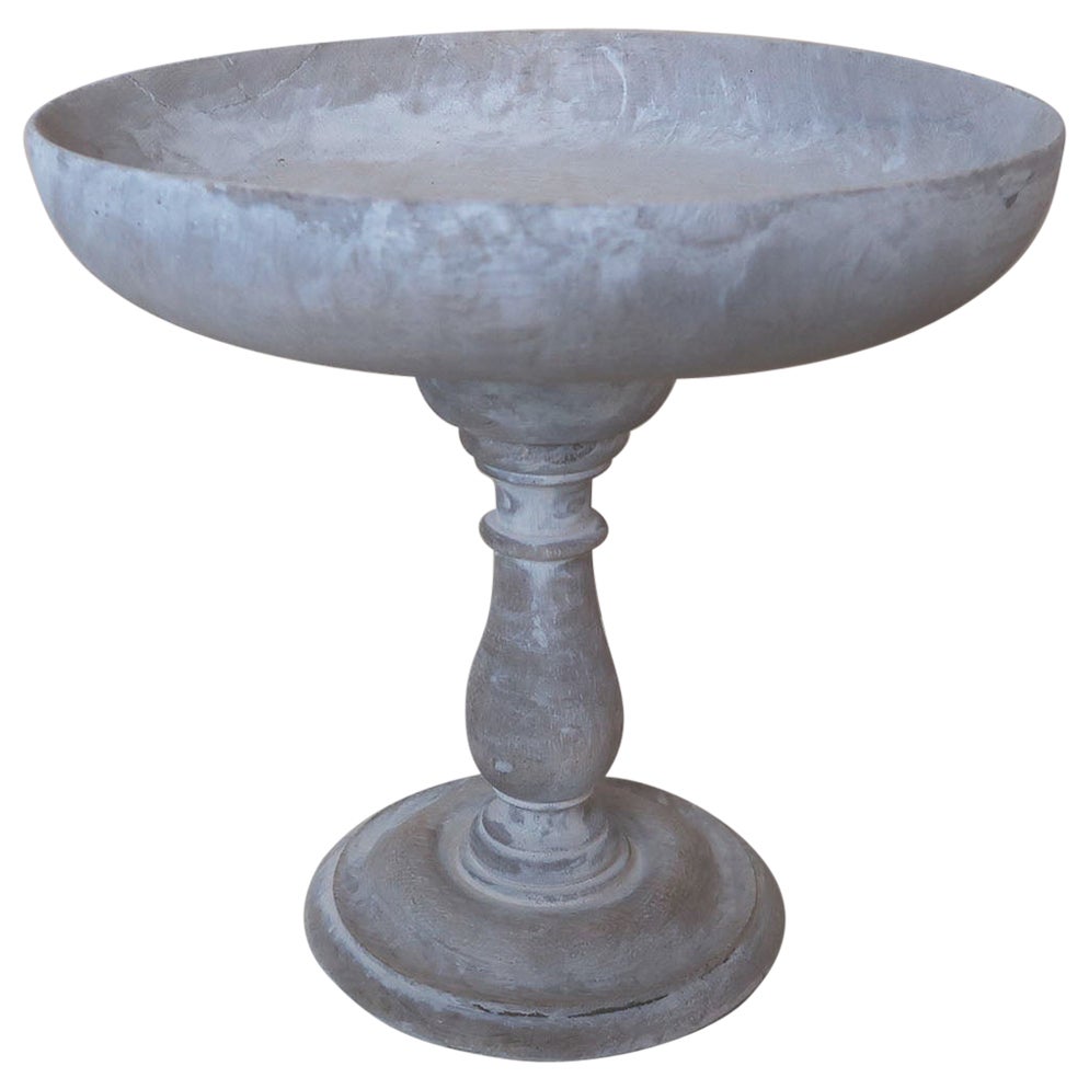 Antique Limed Oak Tazza. English, Circa 1920