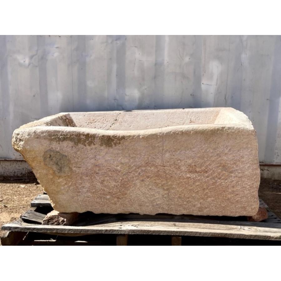 European Antique Limestone Basin For Sale
