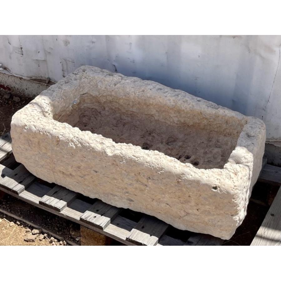 French Antique Limestone Basin For Sale