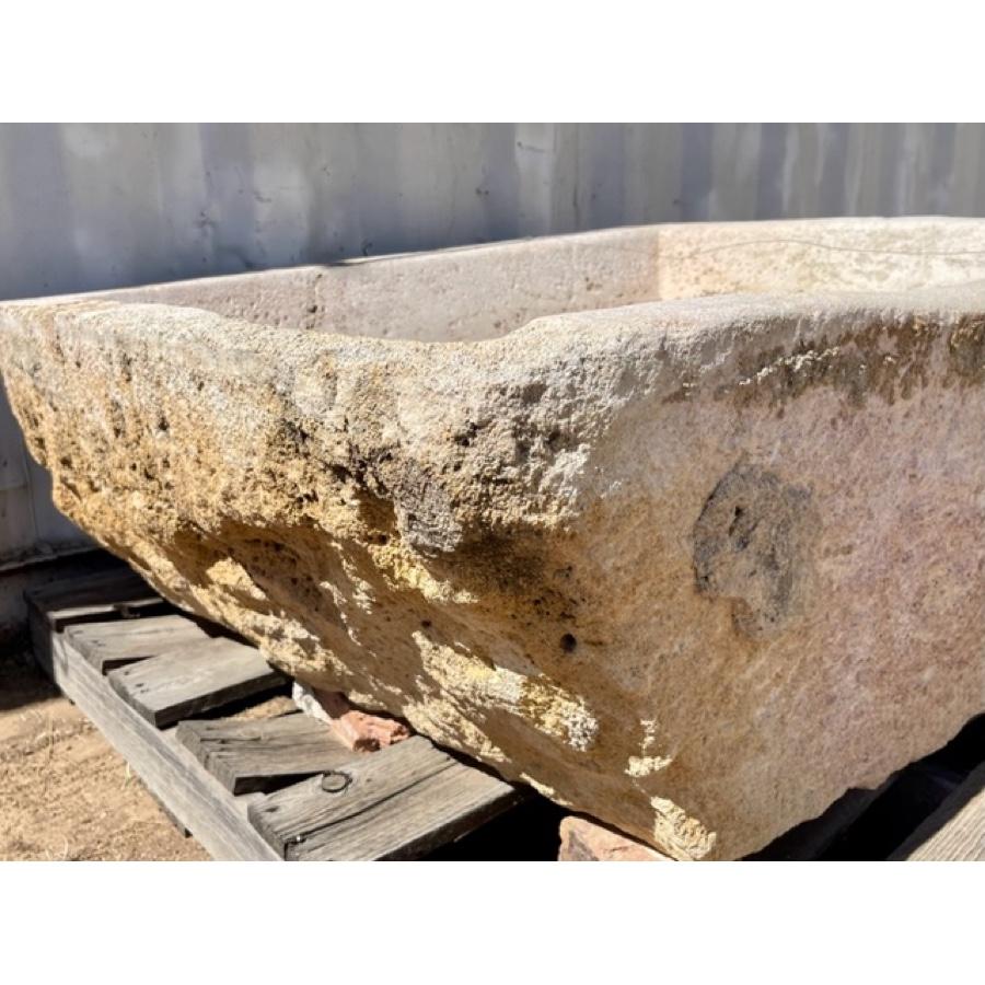 19th Century Antique Limestone Basin For Sale