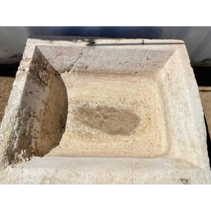 Lavabo de piedra caliza antigua siglo XIX en venta