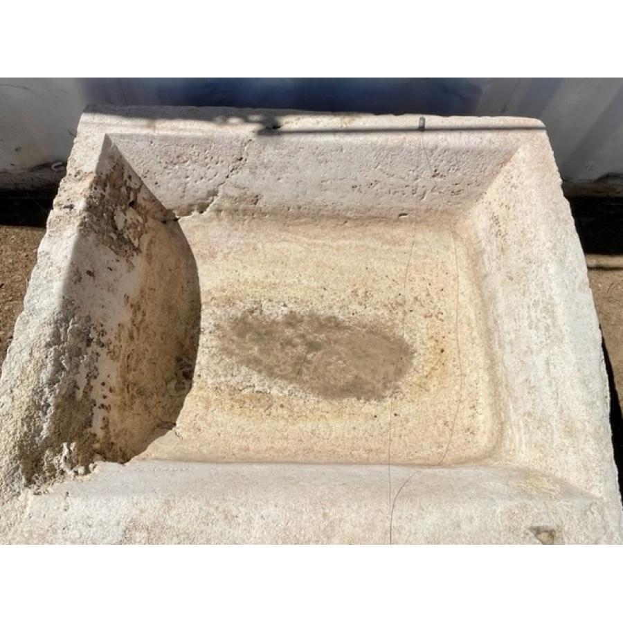 Antique Limestone Basin For Sale 2