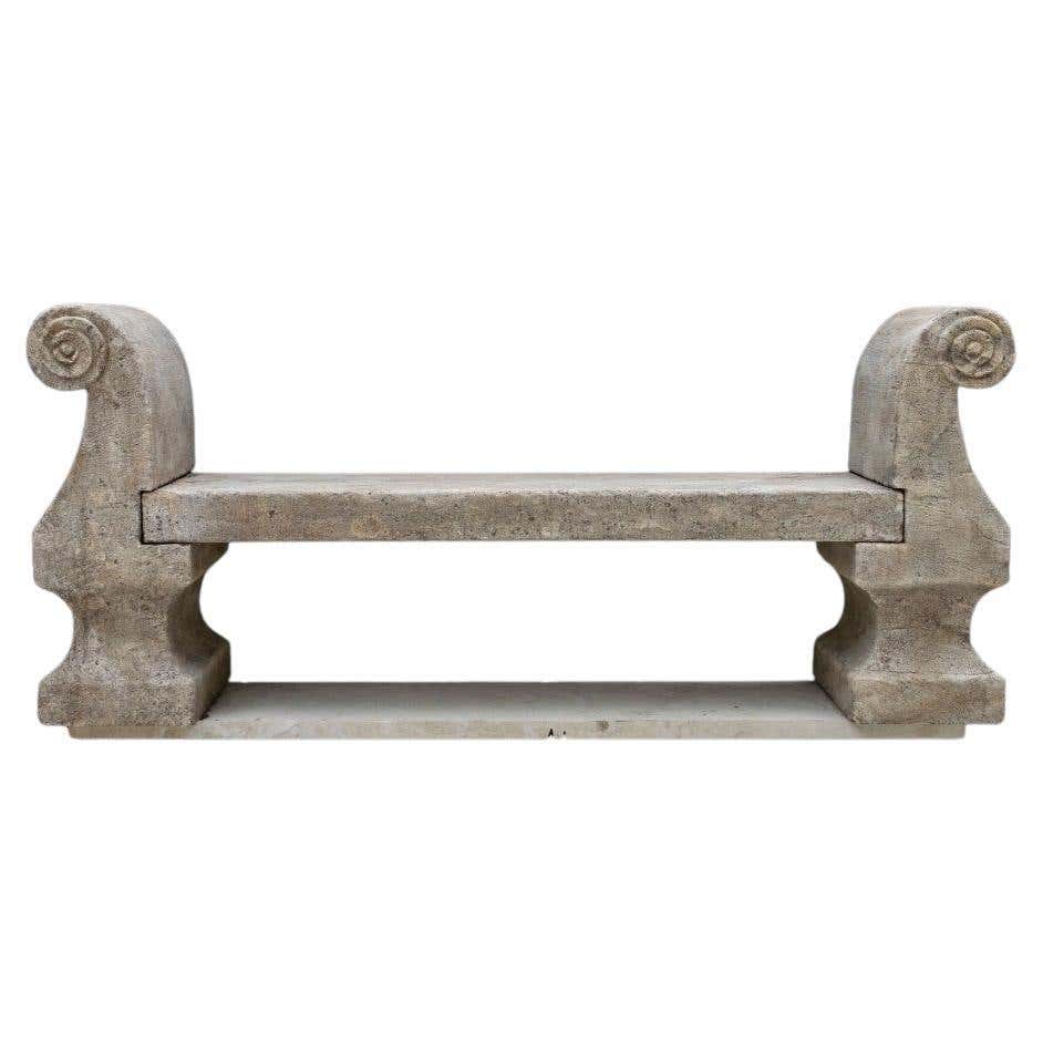 Antique Limestone Bench - Old Stone Bench - Garden Bench For Sale at ...